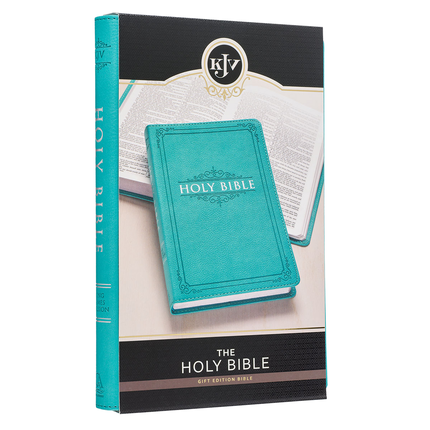 Teal Faux Leather King James Version Gift Edition Bible