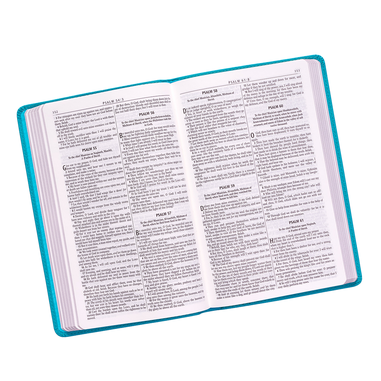 Teal Faux Leather King James Version Gift Edition Bible