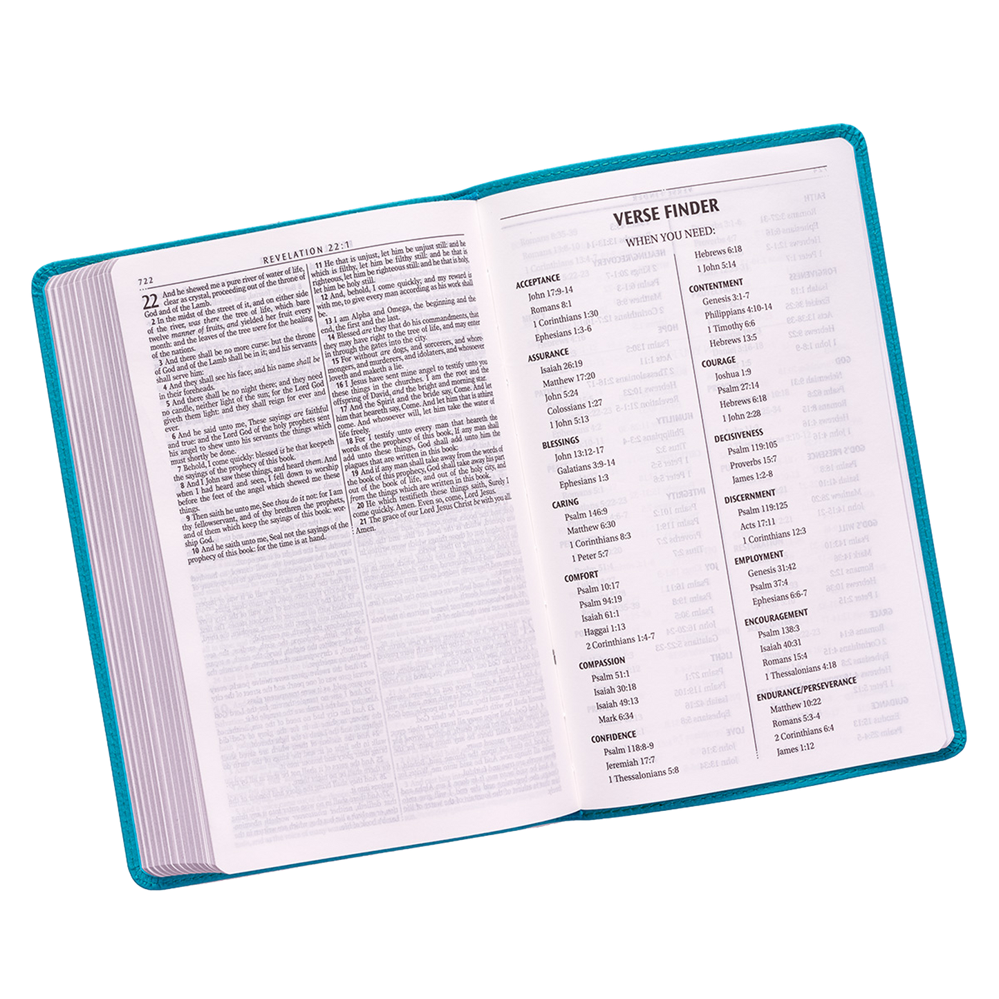 Teal Faux Leather King James Version Gift Edition Bible