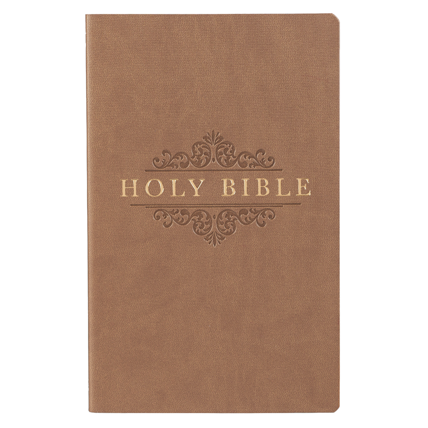 Tan Faux Leather King James Version Gift and Award Bible