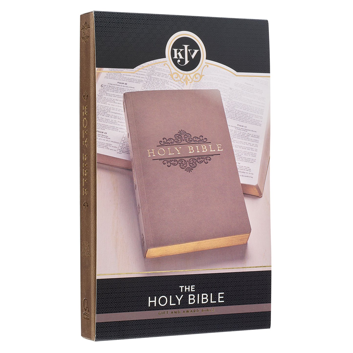 Tan Faux Leather King James Version Gift and Award Bible