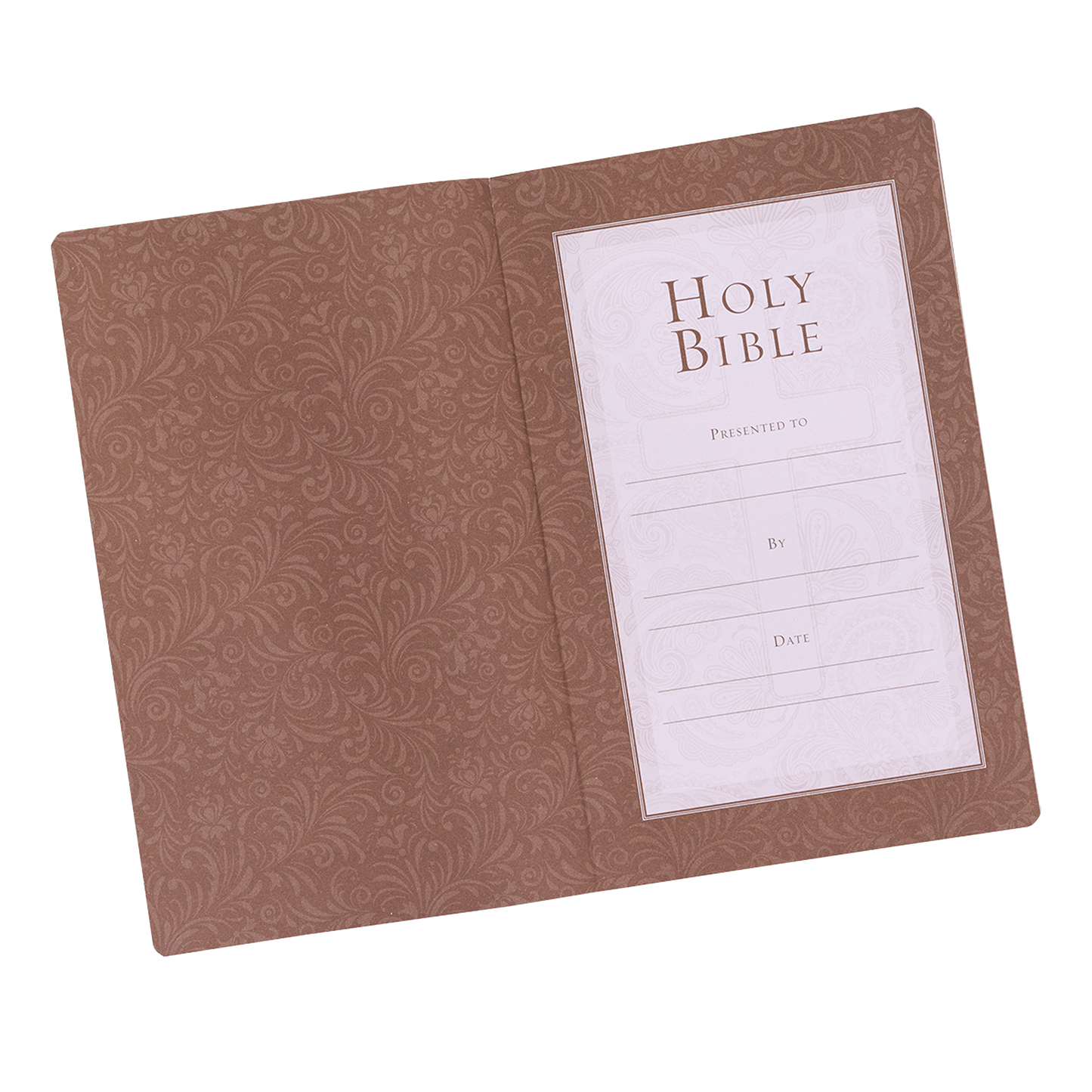Tan Faux Leather King James Version Gift and Award Bible