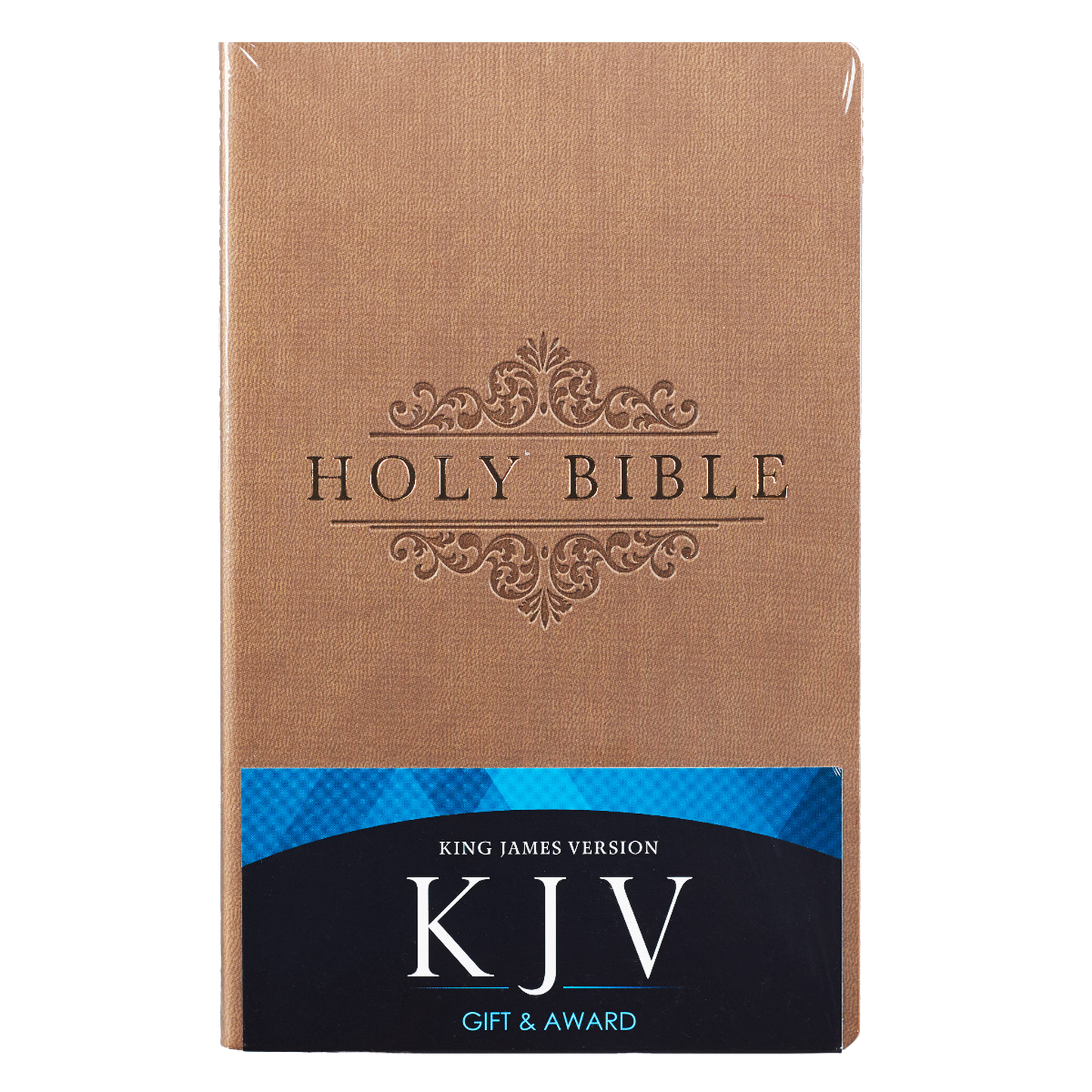 Tan Faux Leather King James Version Gift and Award Bible