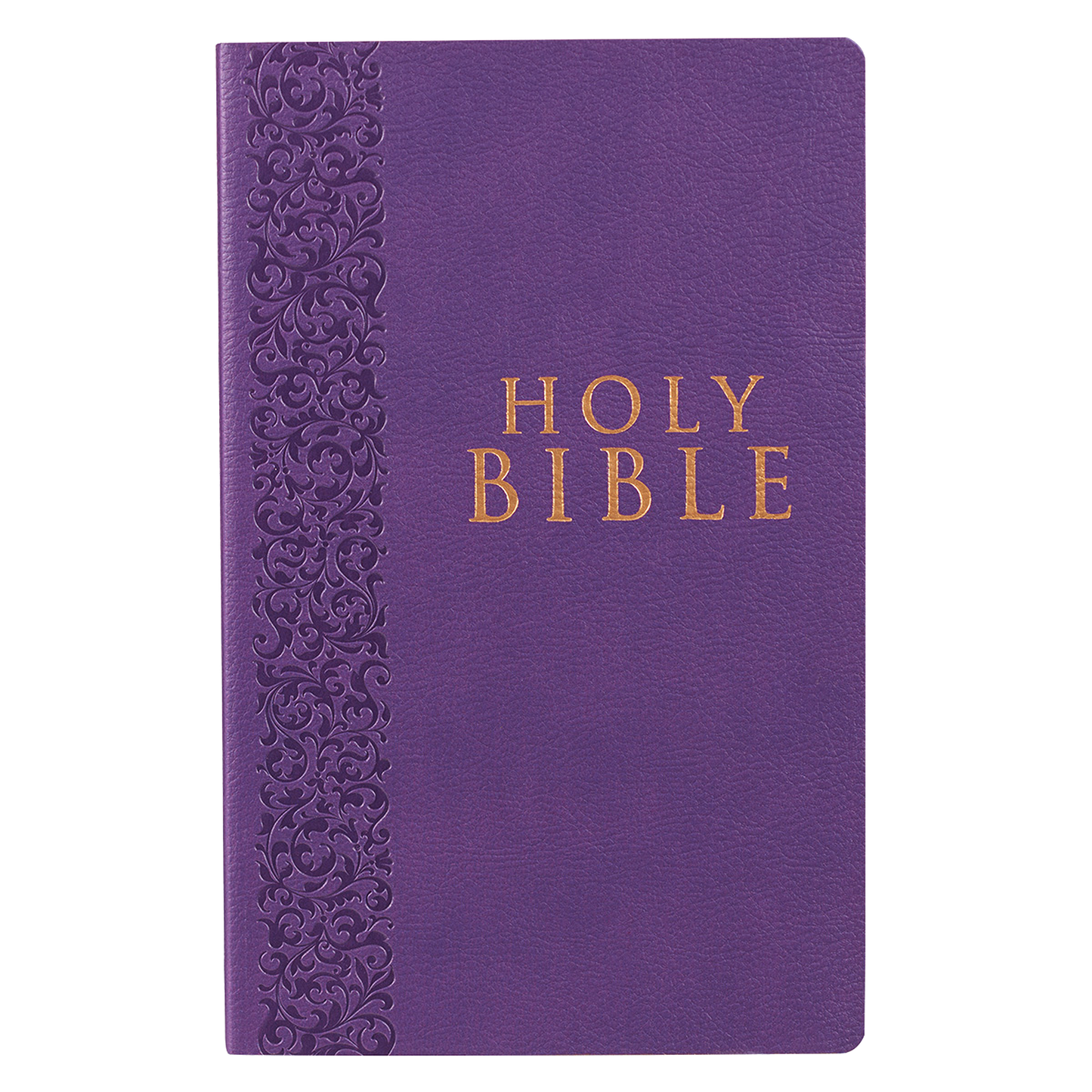 Purple Faux Leather King James Version Gift and Award Bible