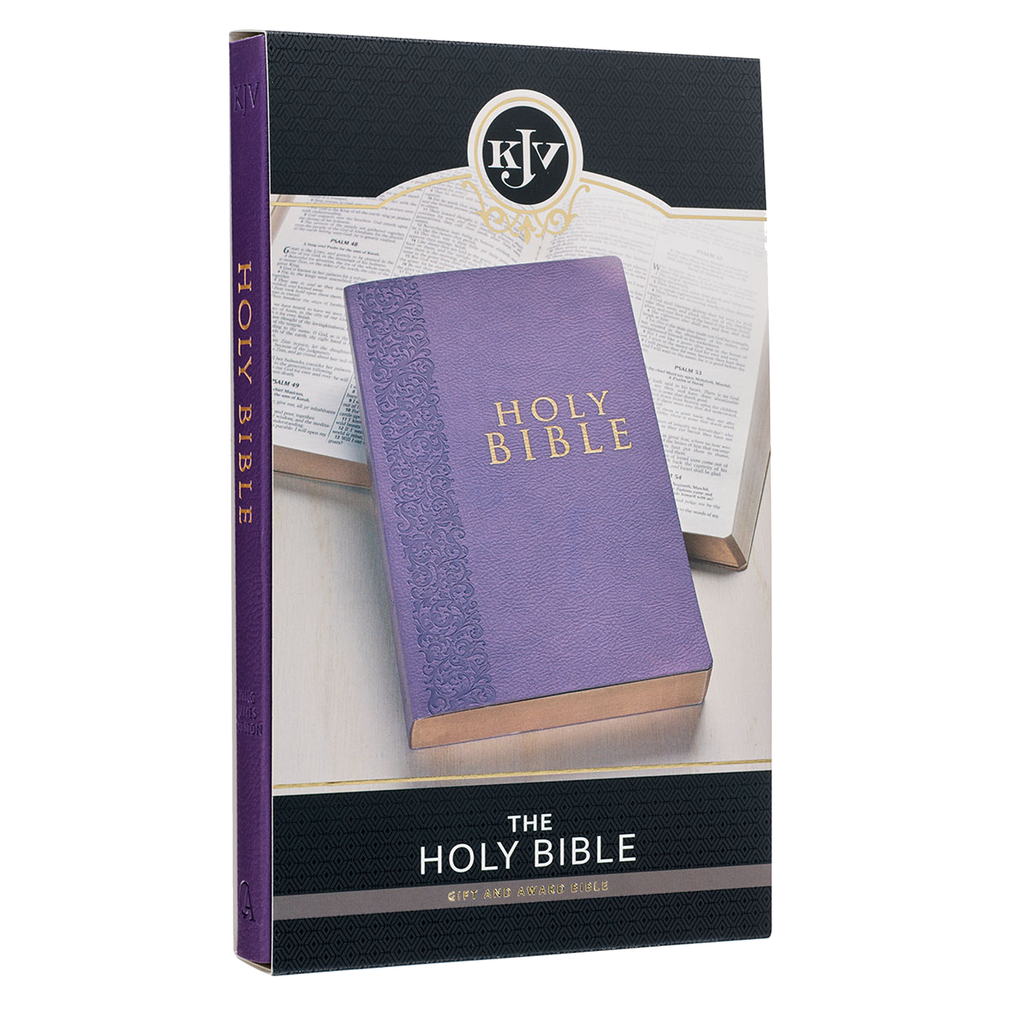 Purple Faux Leather King James Version Gift and Award Bible