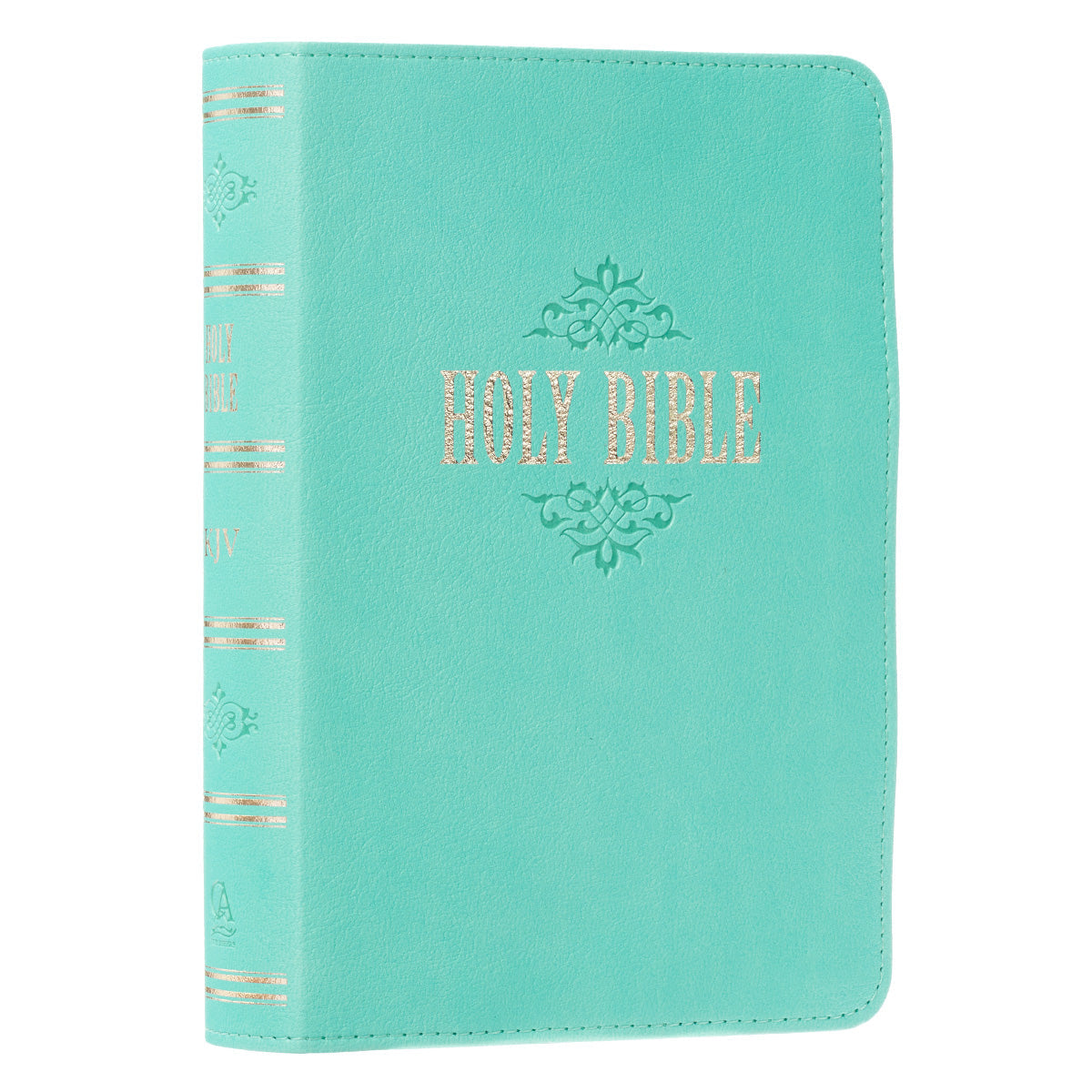 Robin’s-egg Blue Faux Leather Large Print Compact King James Version Bible