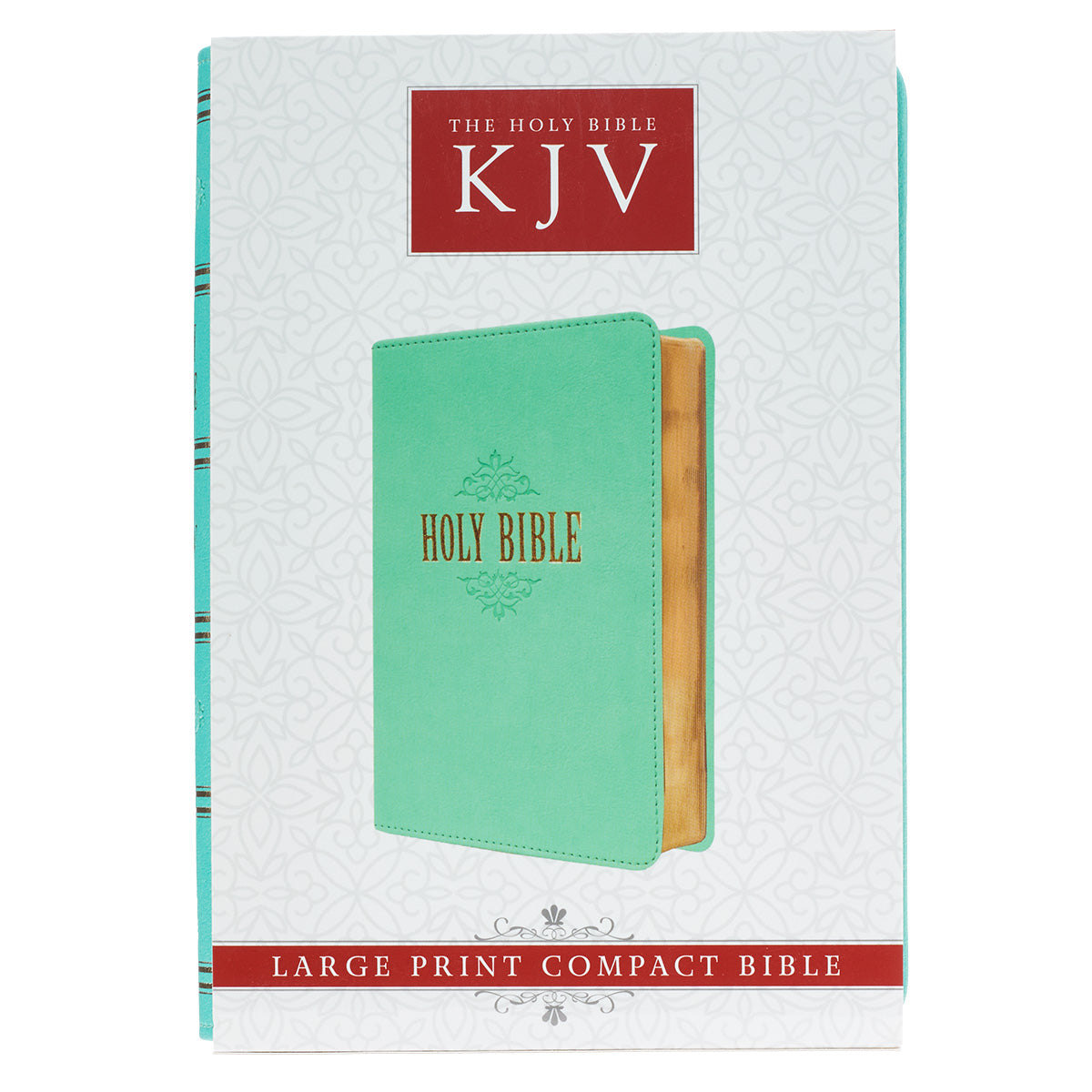 Robin’s-egg Blue Faux Leather Large Print Compact King James Version Bible