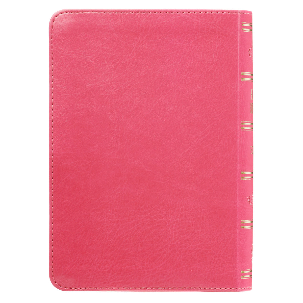Pink Faux Leather Large Print Compact King James Version Bible