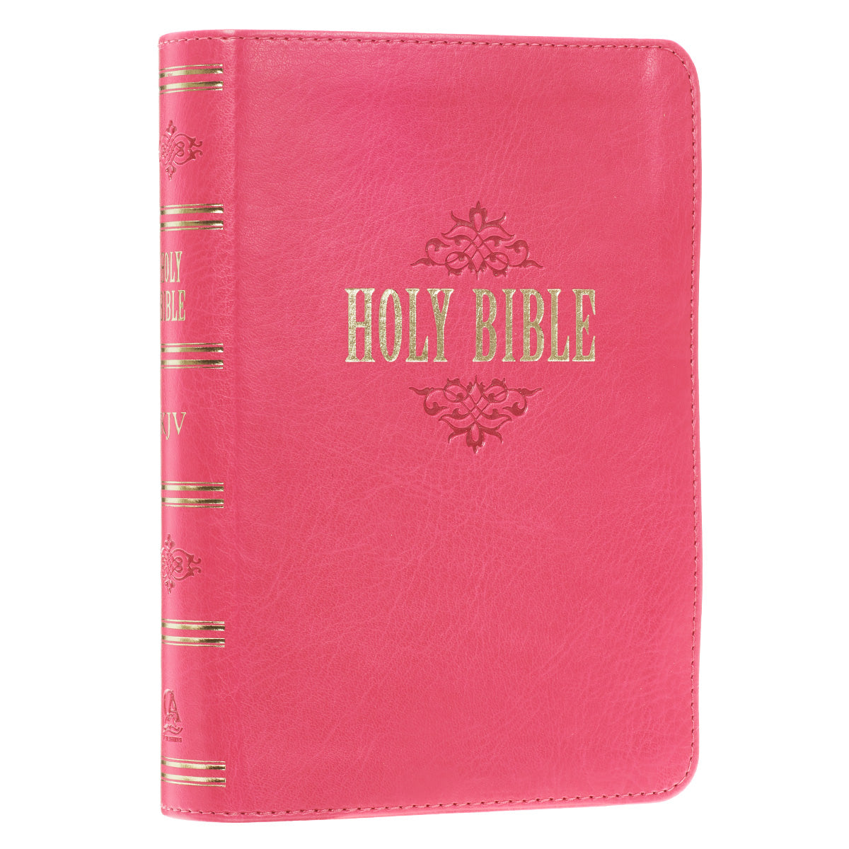 Pink Faux Leather Large Print Compact King James Version Bible