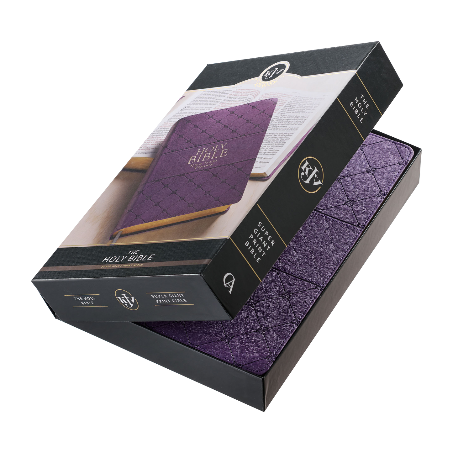 Purple Faux Leather Super Giant Print King James Version Bible