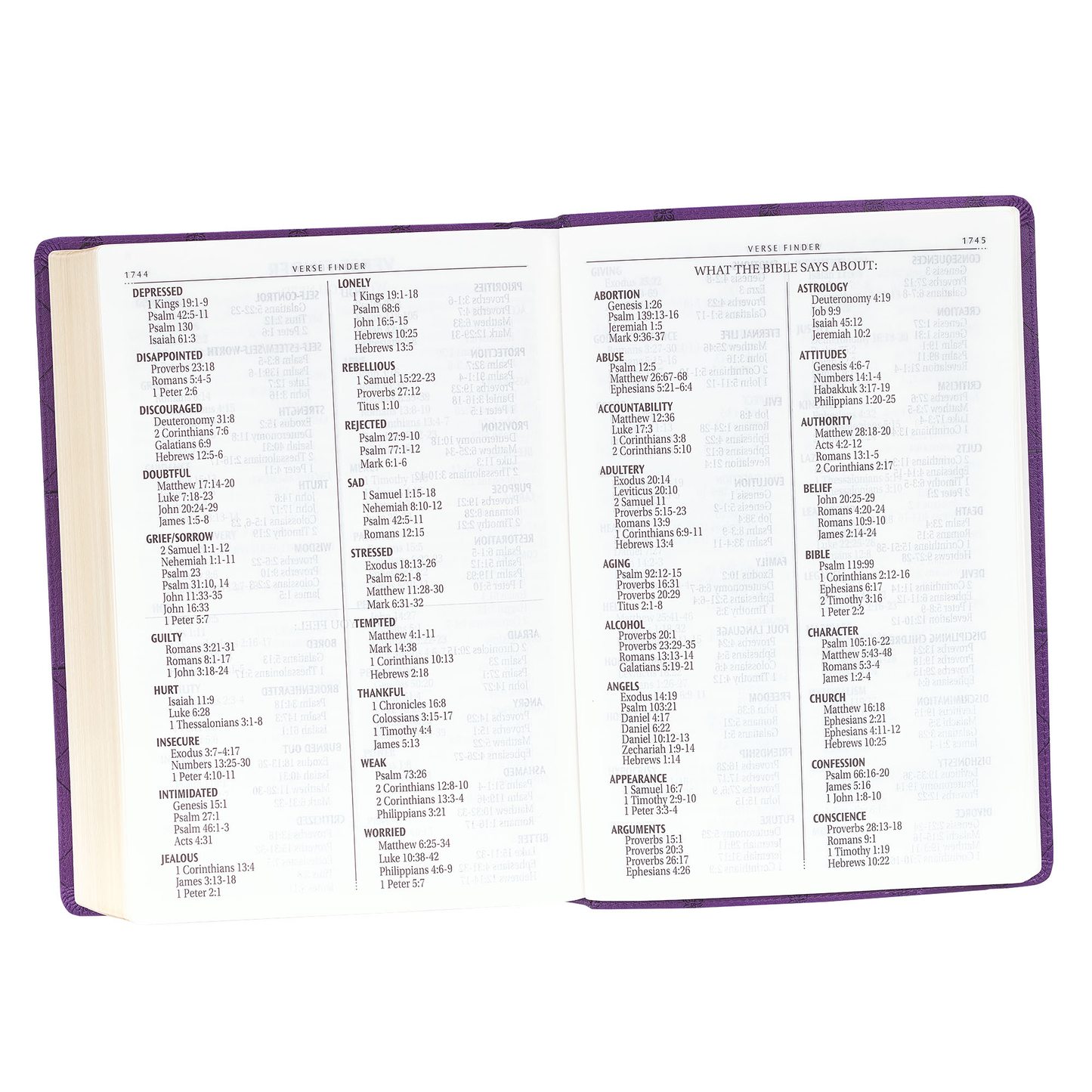 Purple Faux Leather Super Giant Print King James Version Bible