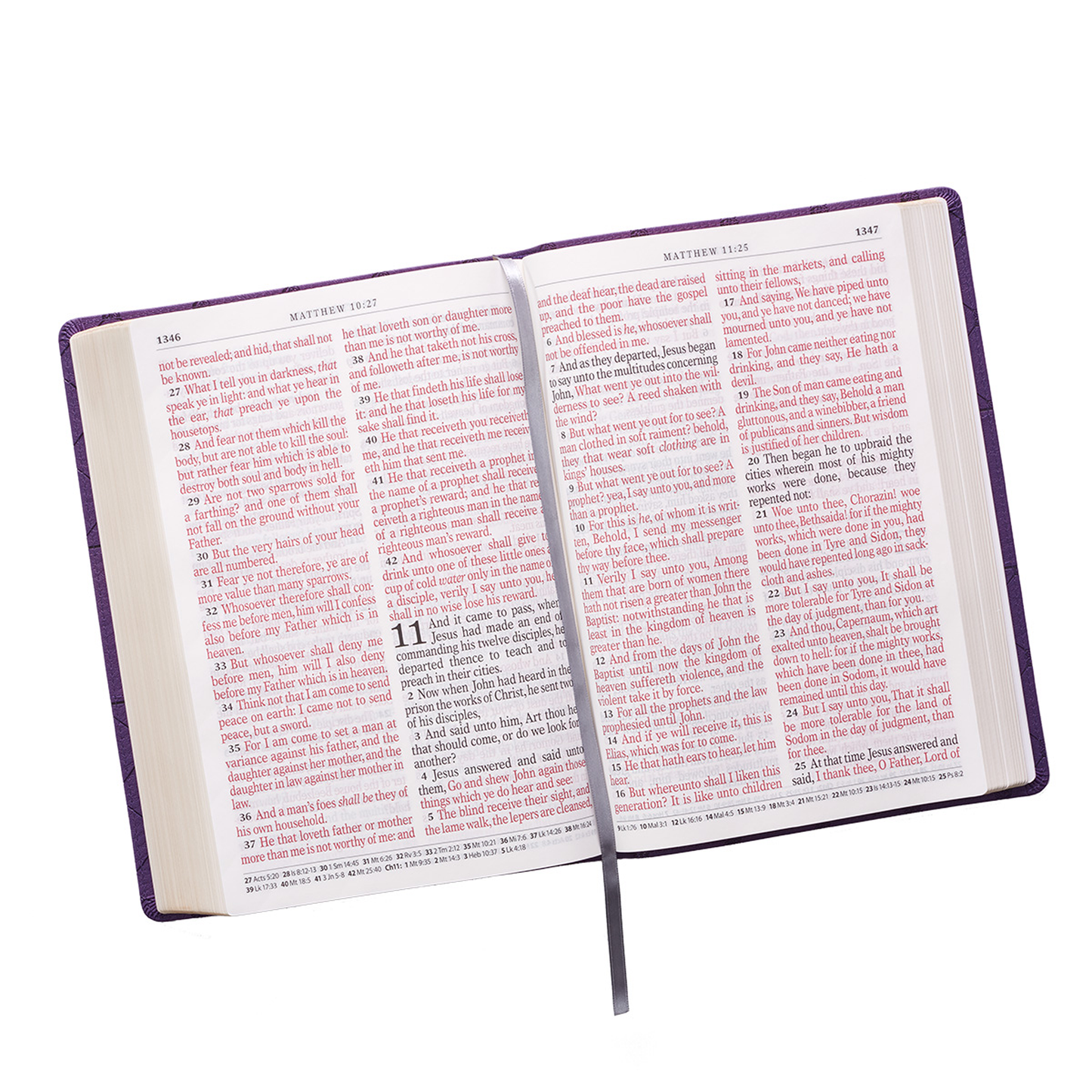 Purple Faux Leather Super Giant Print King James Version Bible