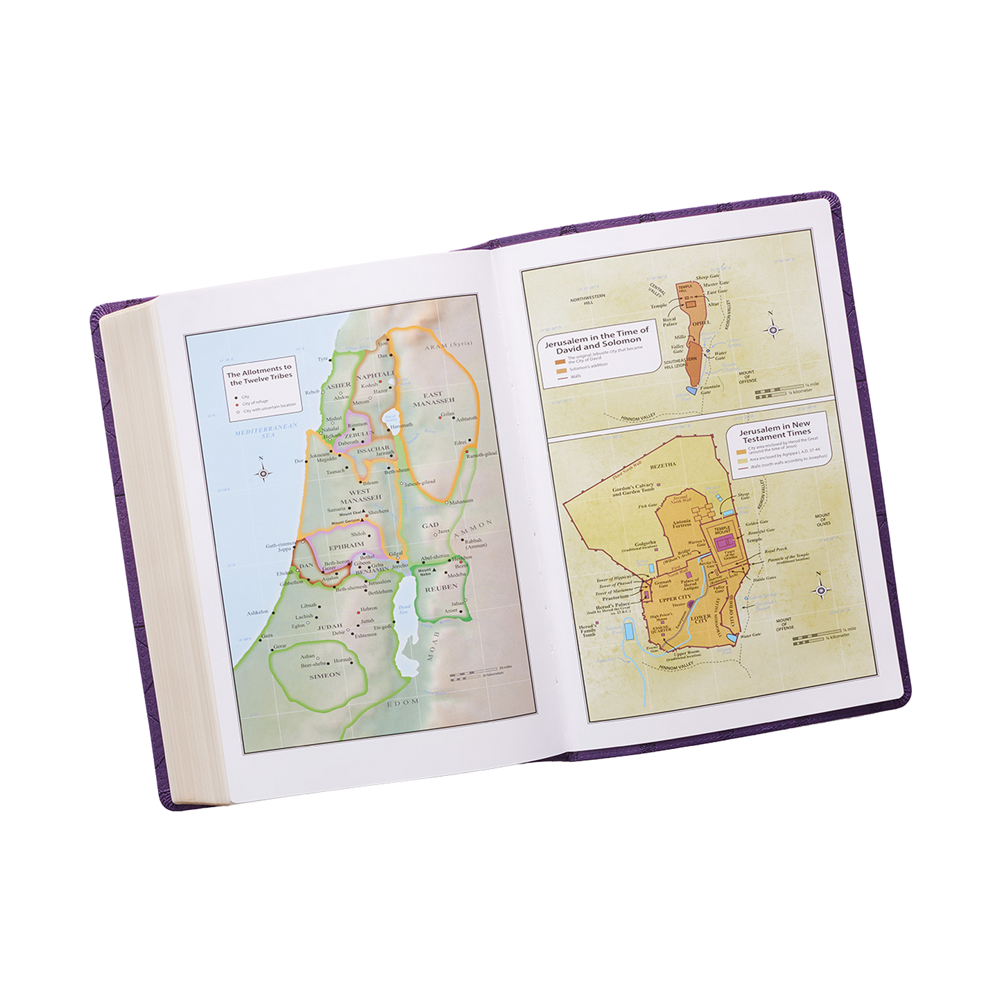 Purple Faux Leather Super Giant Print King James Version Bible