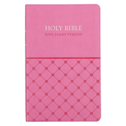 Pink Faux Leather King James Version Gift Edition Bible