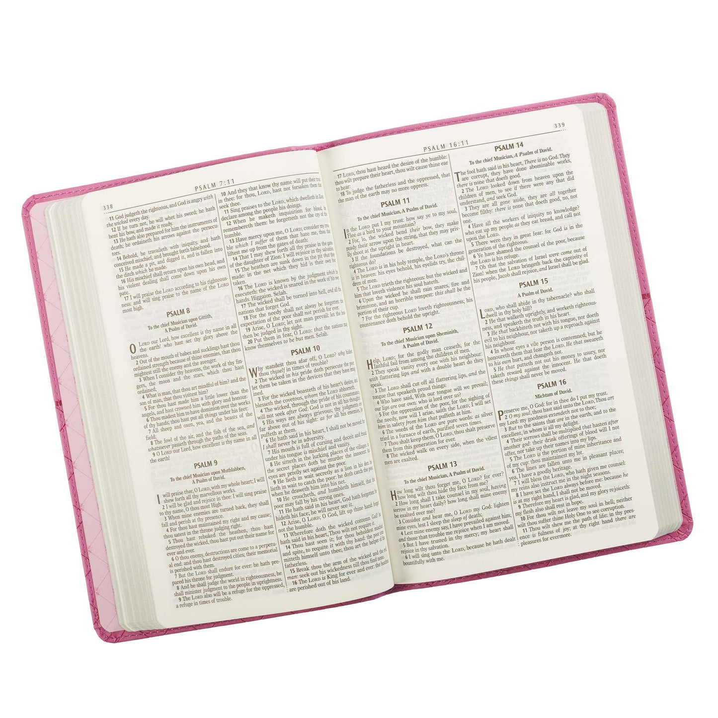 Pink Faux Leather King James Version Gift Edition Bible