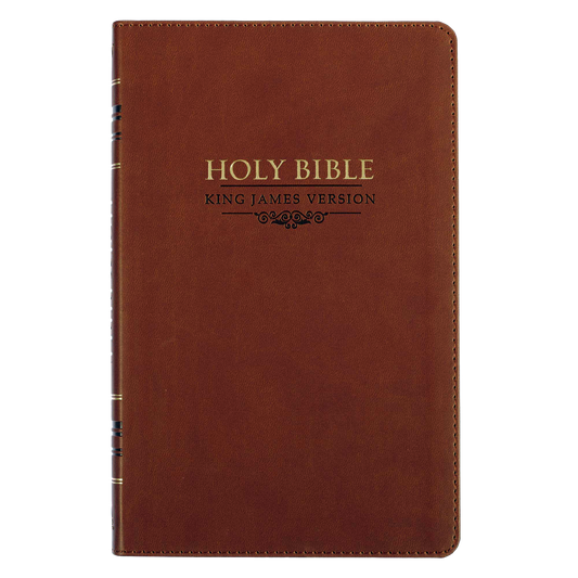 Saddle Tan Faux Leather Gift Edition King James Version Bible