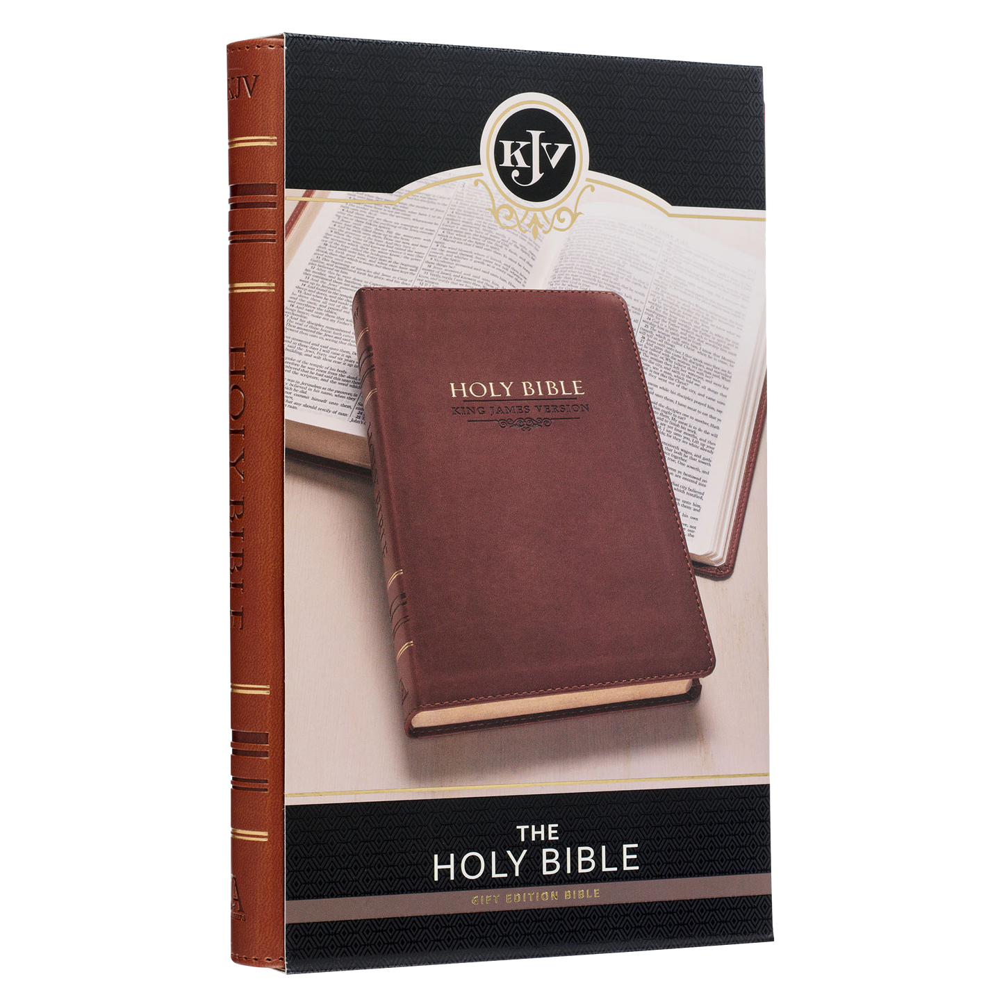 Saddle Tan Faux Leather Gift Edition King James Version Bible