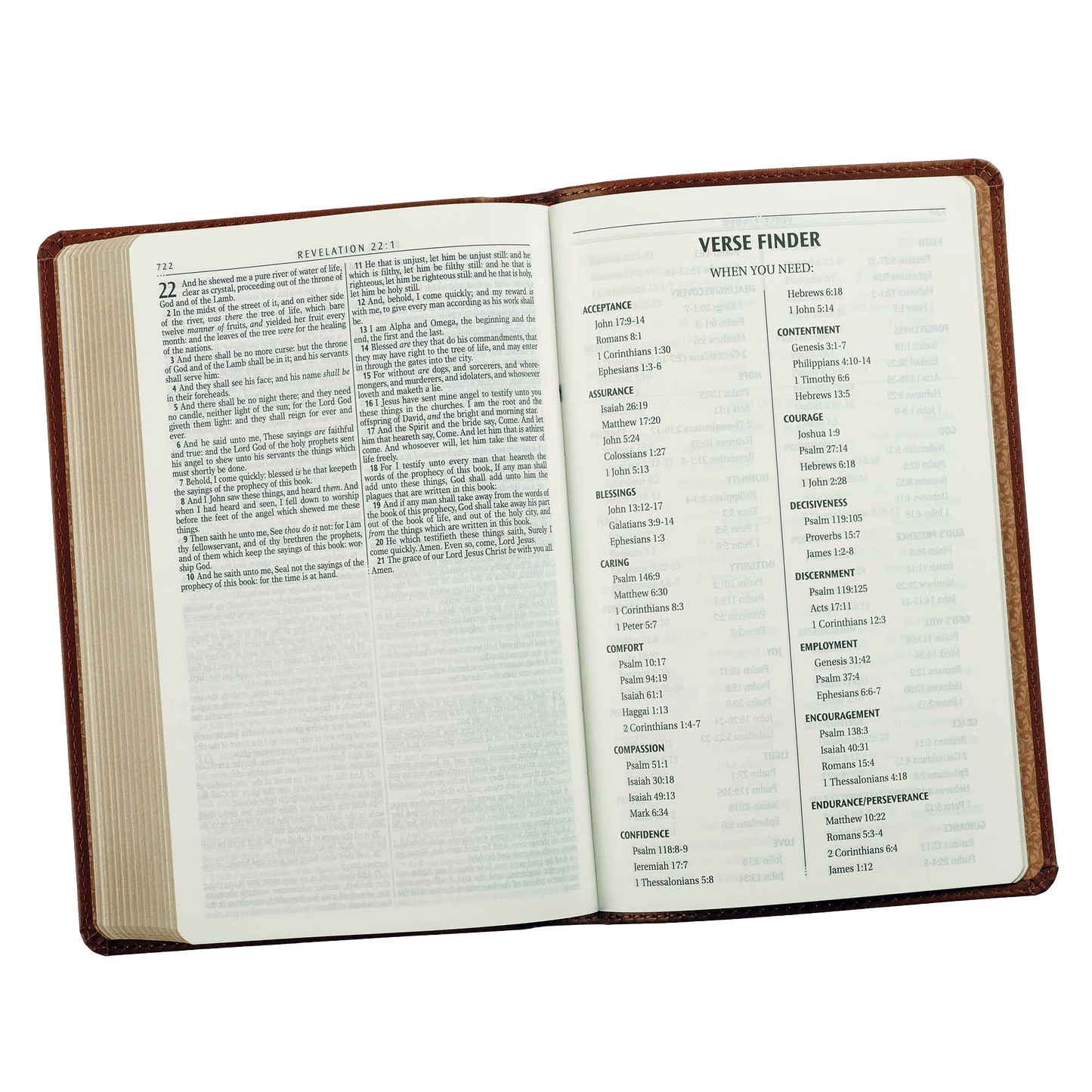 Saddle Tan Faux Leather Gift Edition King James Version Bible