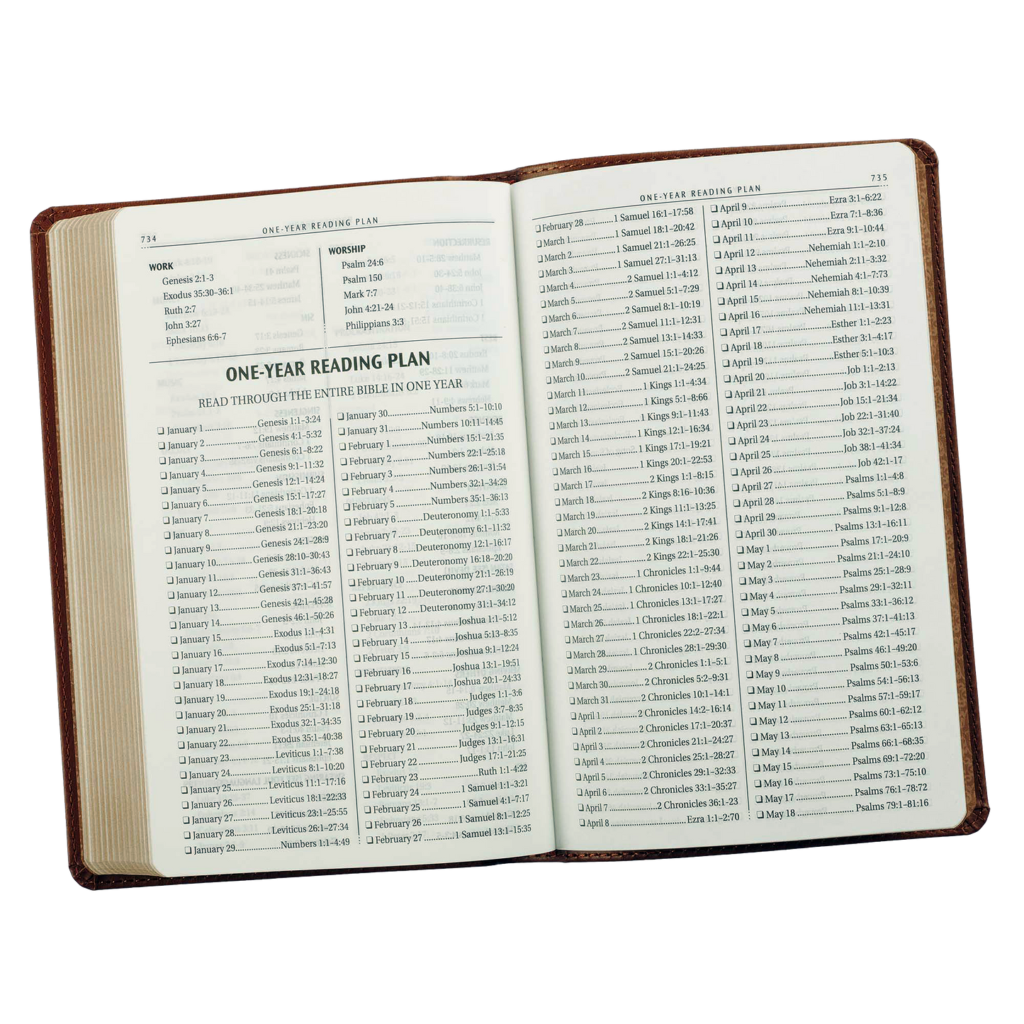 Saddle Tan Faux Leather Gift Edition King James Version Bible