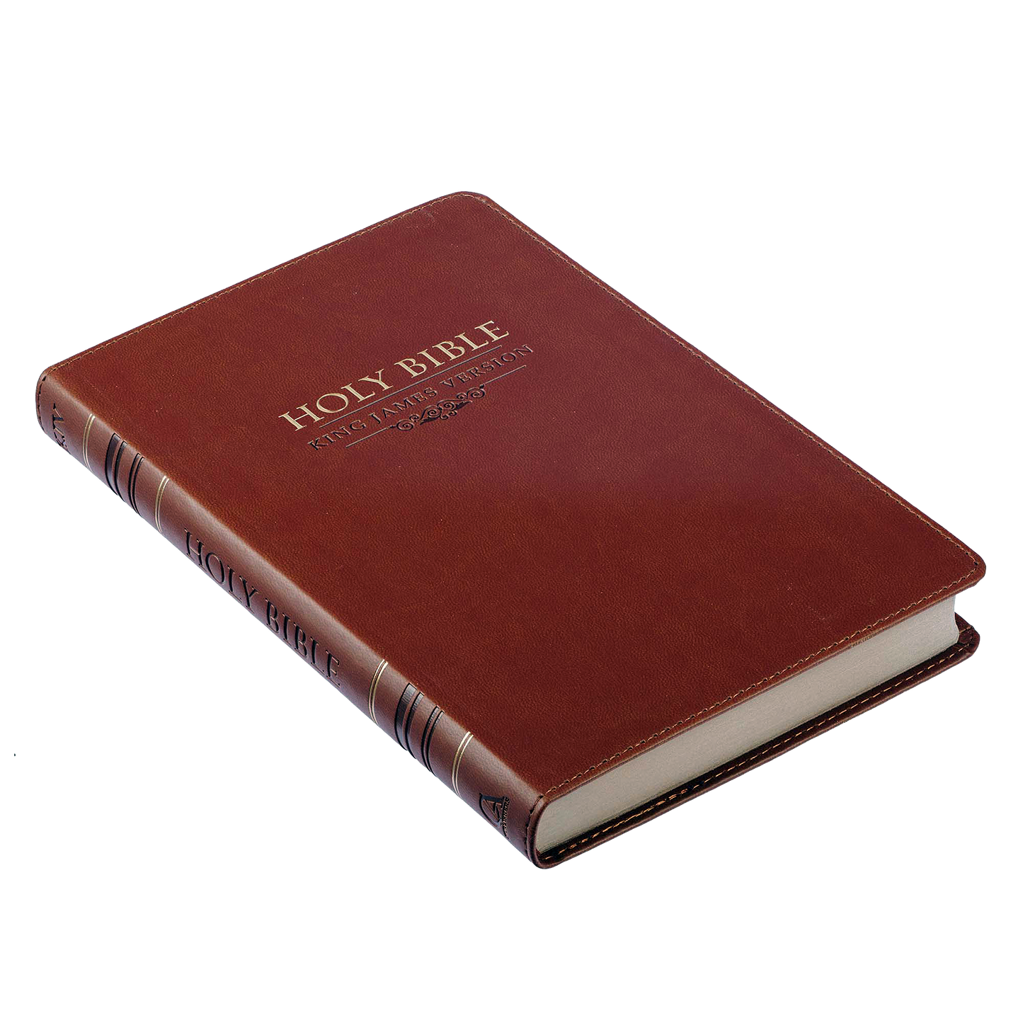 Saddle Tan Faux Leather Gift Edition King James Version Bible