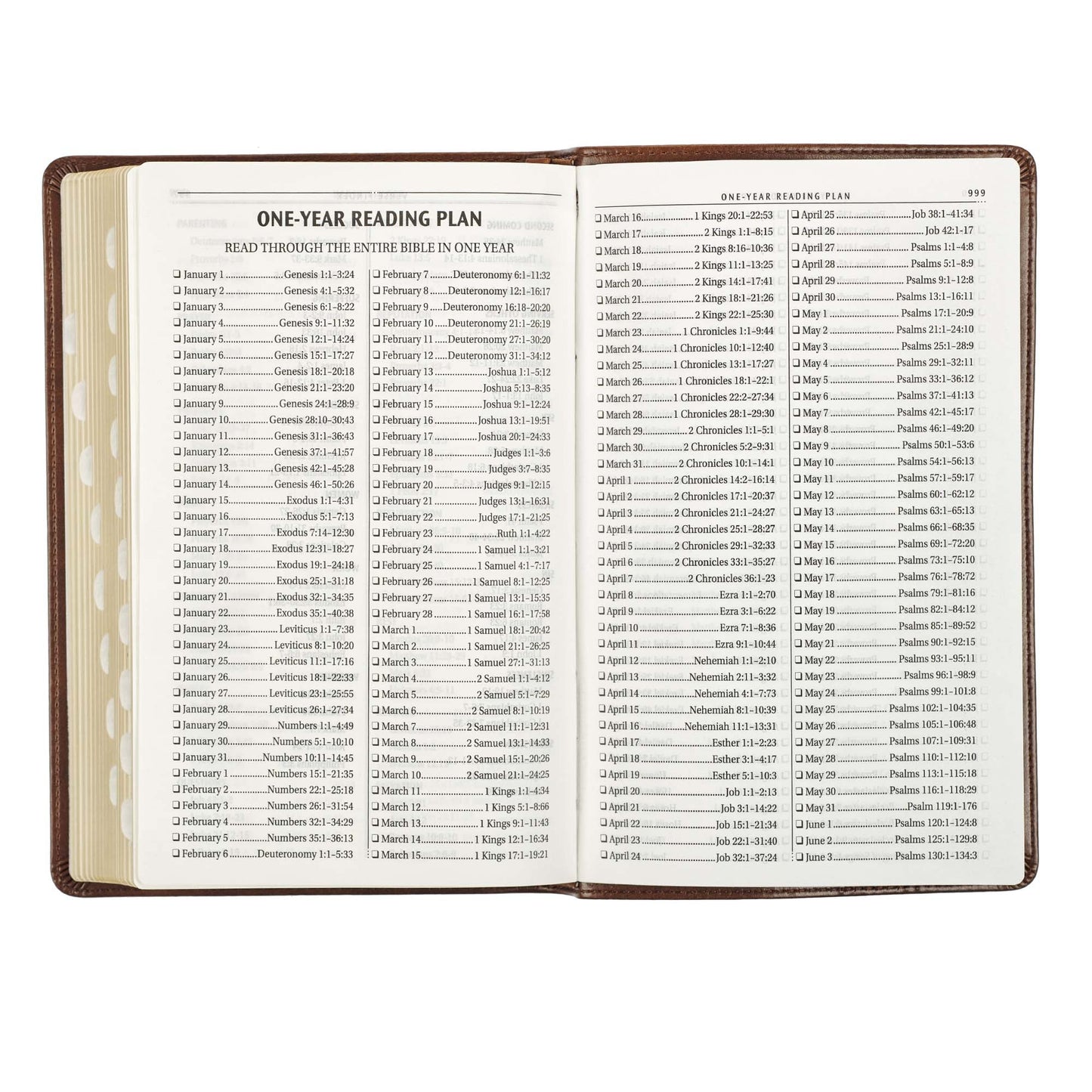 Medium Brown King James Version Deluxe Gift Bible with Thumb Index