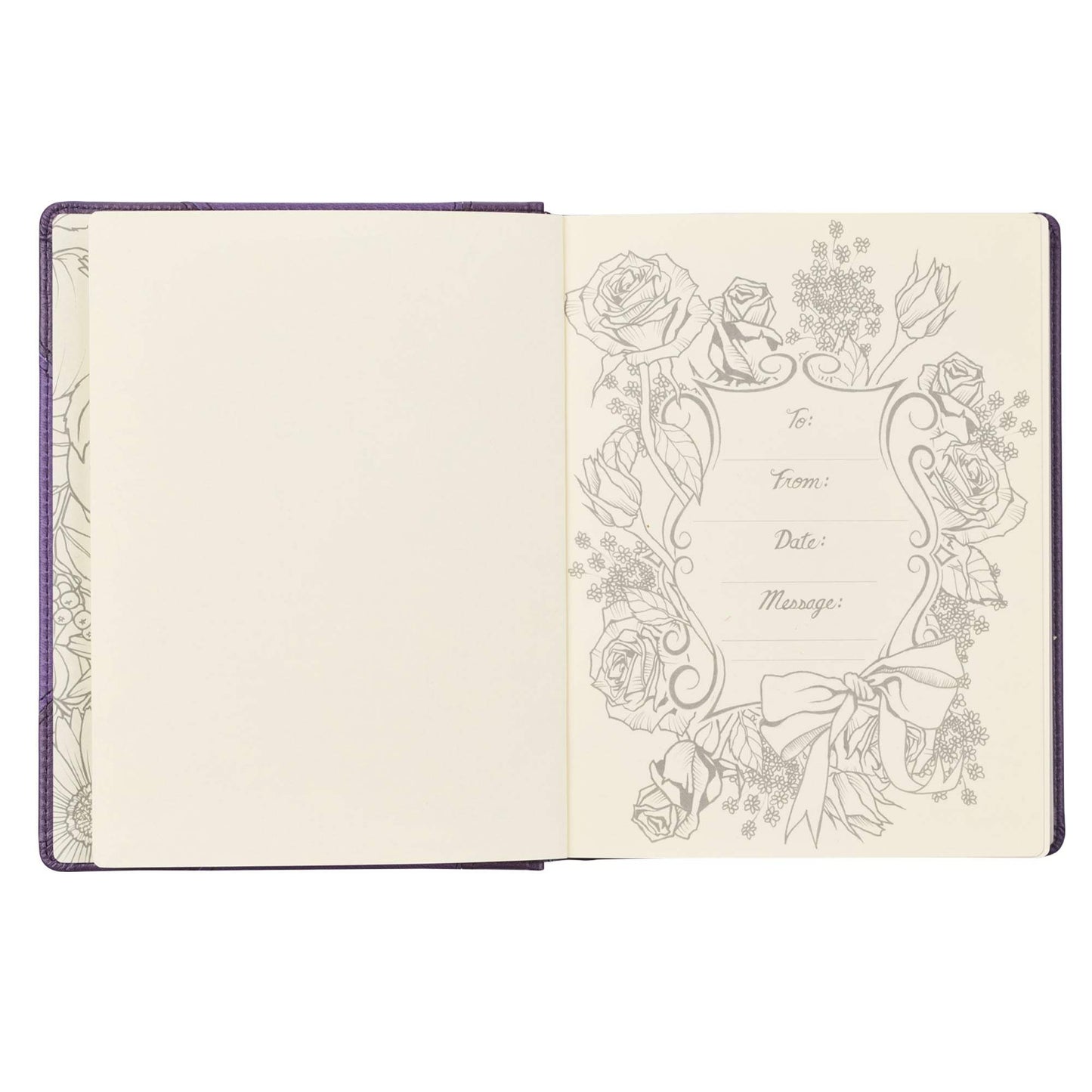 Purple Faux Leather Hardcover KJV My Creative Bible