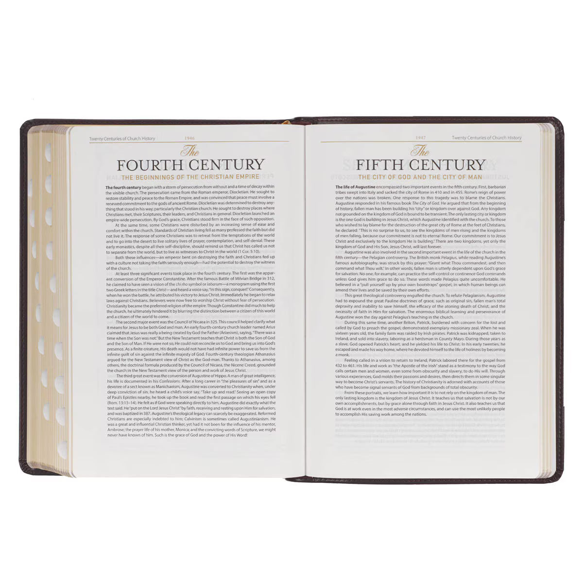 KJV Burgundy Faux Leather Study Bible with Thumb Index
