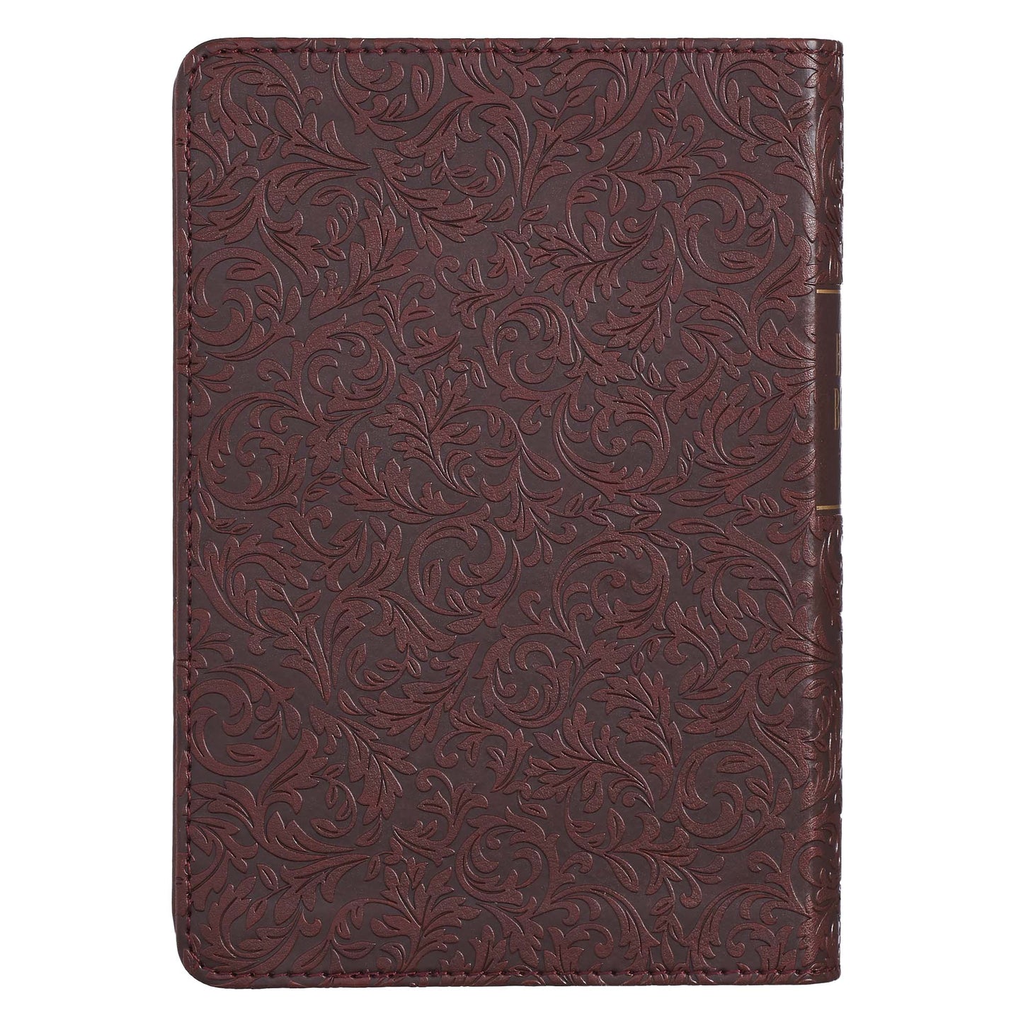 Medium Brown Faux Leather Large Print Compact King James Version Bible