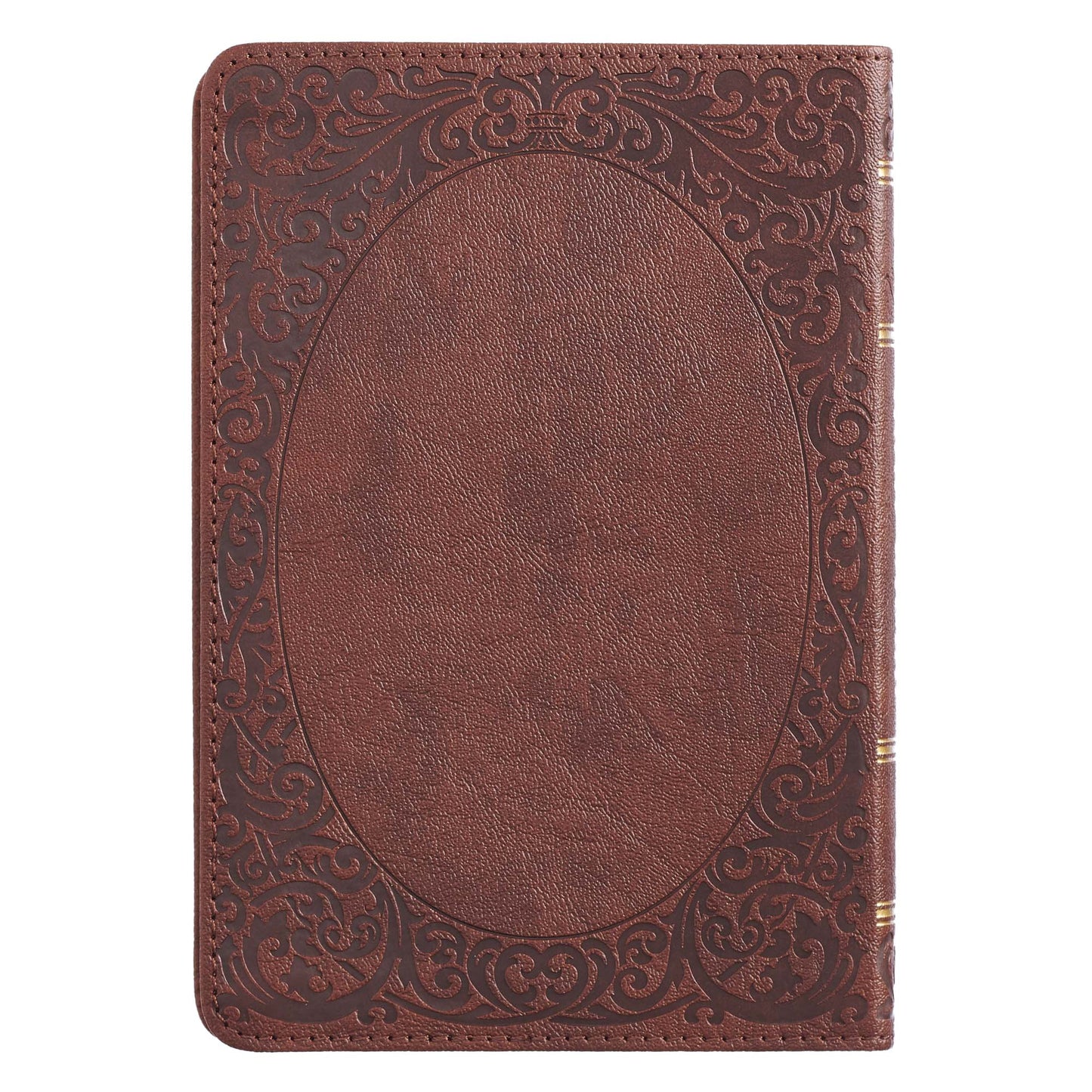 Medium Brown Faux Leather Compact King James Version Bible
