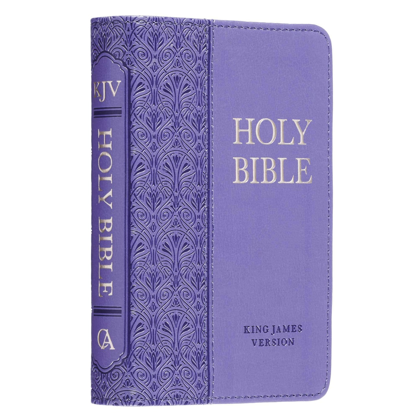 Purple Faux Leather King James Version Mini Pocket Bible