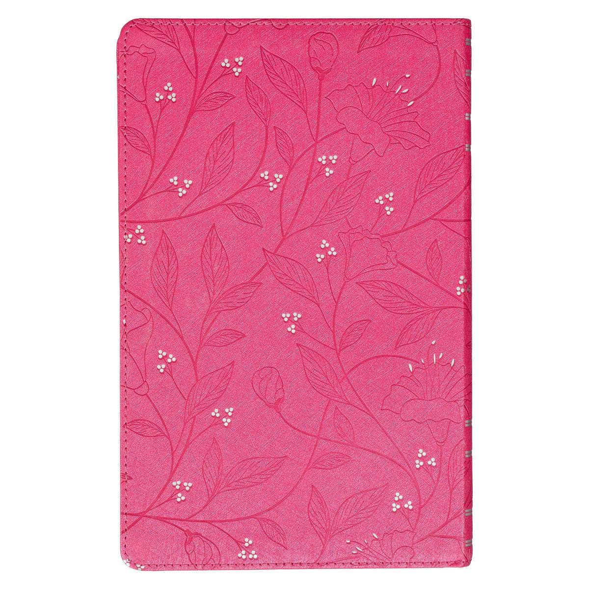 Pearlized Cherry Pink Faux Leather King James Version Gift Edition Bible (Font: 8-point) (No Bible Tabs)