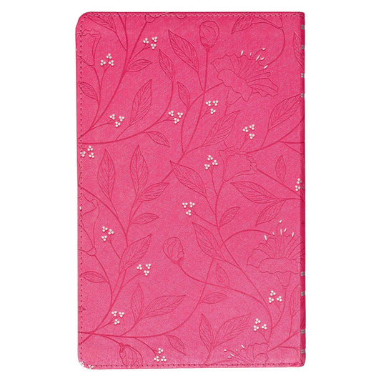 Pearlized Cherry Pink Faux Leather King James Version Gift Edition Bible (Font: 8-point) (No Bible Tabs)