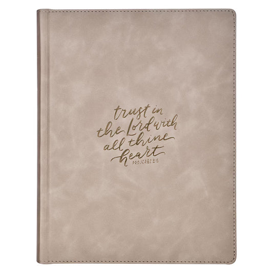 Trust Taupe Faux Leather Large Print King James Version Note-taking Bible