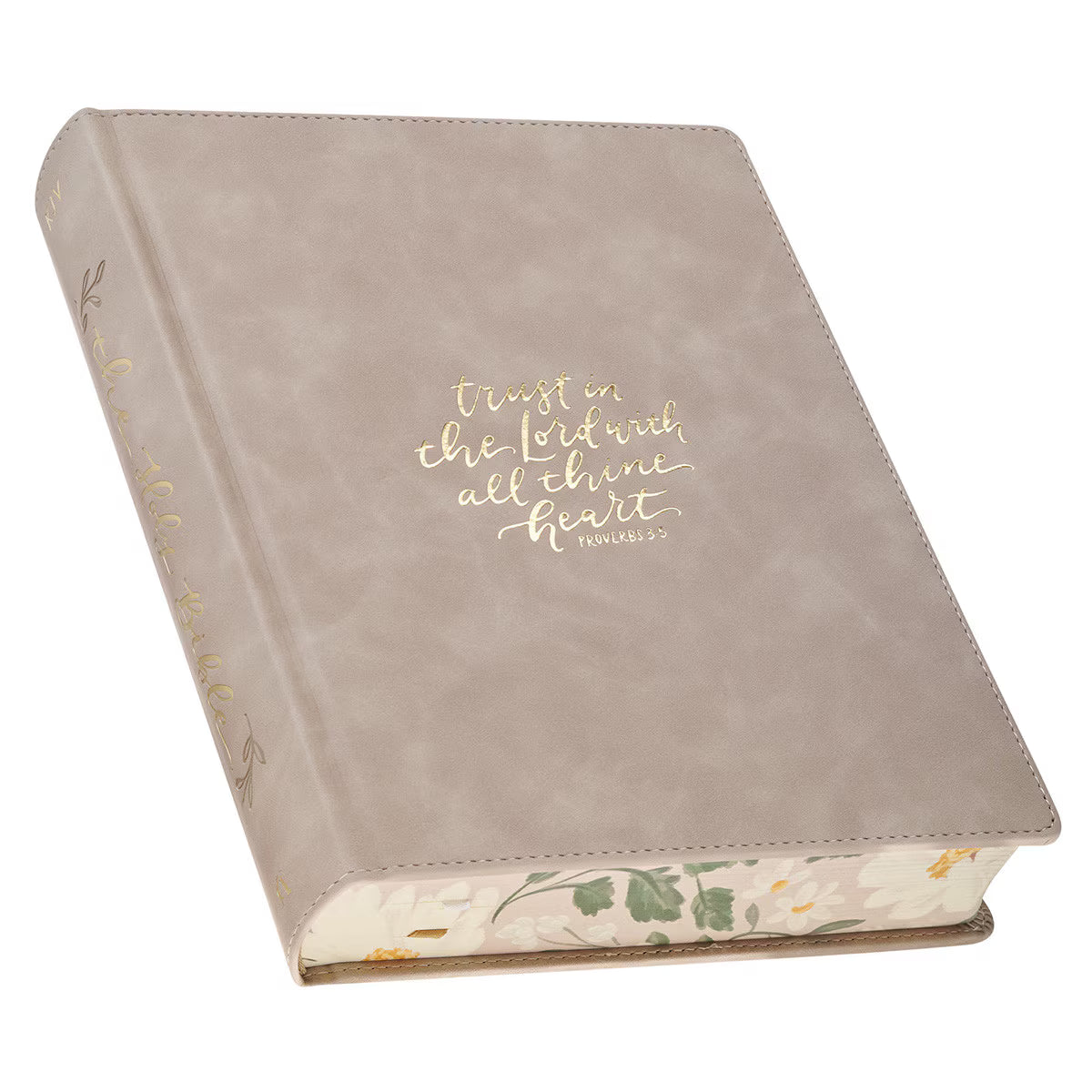 Trust Taupe Faux Leather Large Print King James Version Note-taking Bible
