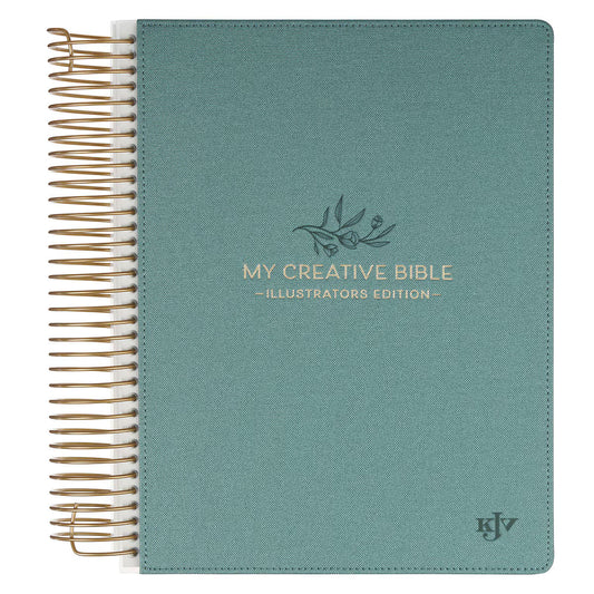 Teal Faux Leather Hardcover My Creative Bible Illustrators Edition