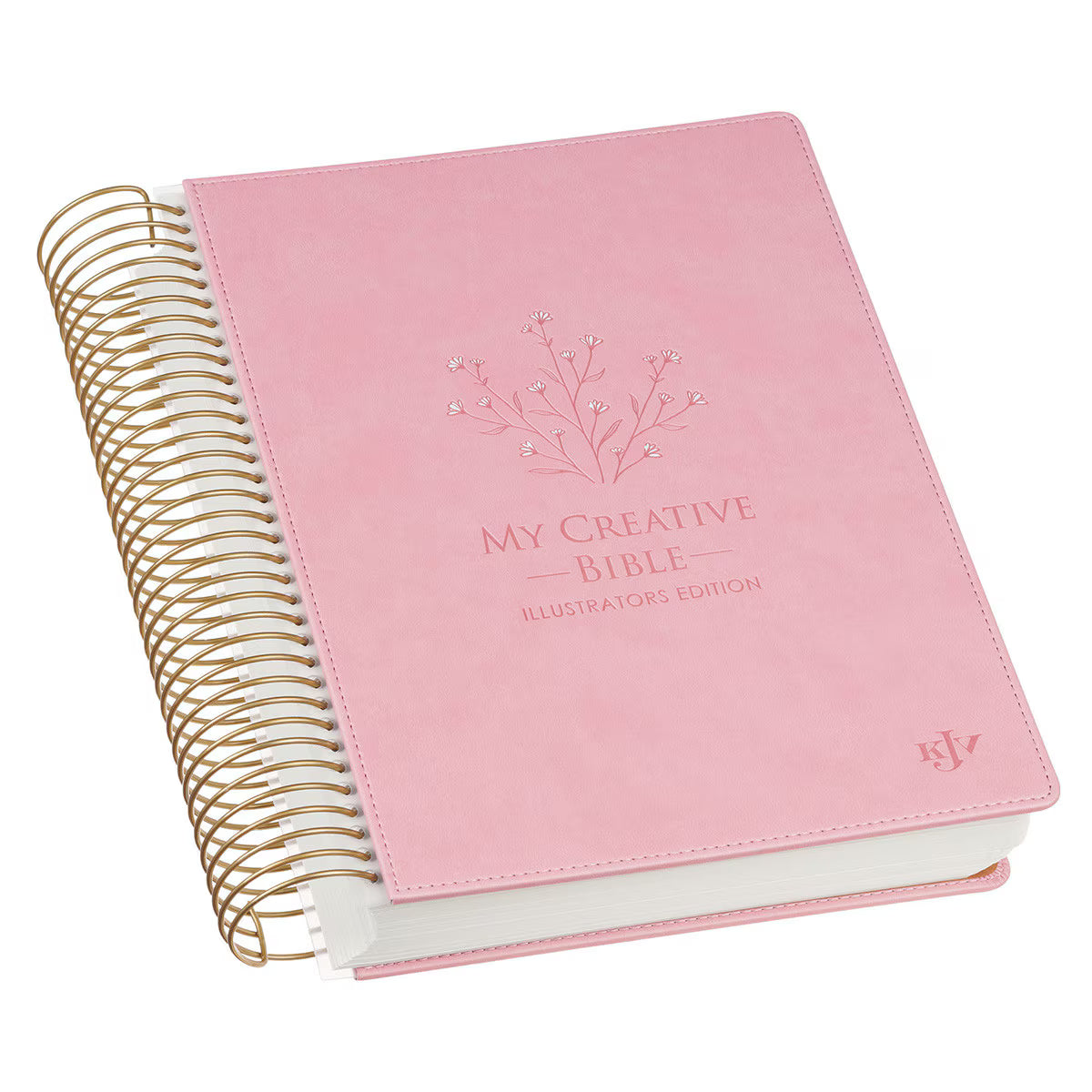 Pink Faux Leather Hardcover My Creative Bible Illustrators Edition
