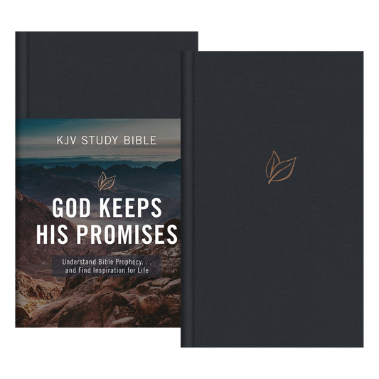 The God Keeps His Promises KJV Study Bible [Slate Leaf]