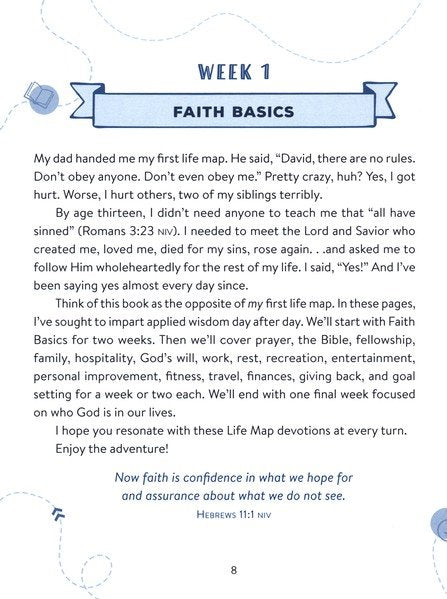 Life Map Devotional for Men: 28 Weeks of Inspiring Readings Plus Guided Life Maps By David Sanford - Men's Devotional