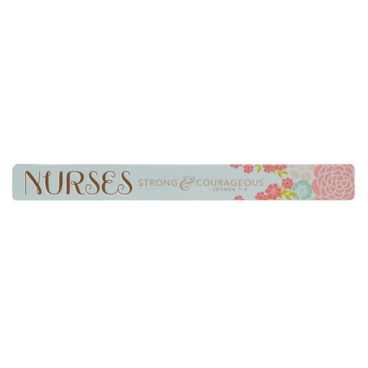 Nurses Strong & Courageous Magnetic Strip - Joshua 1:9