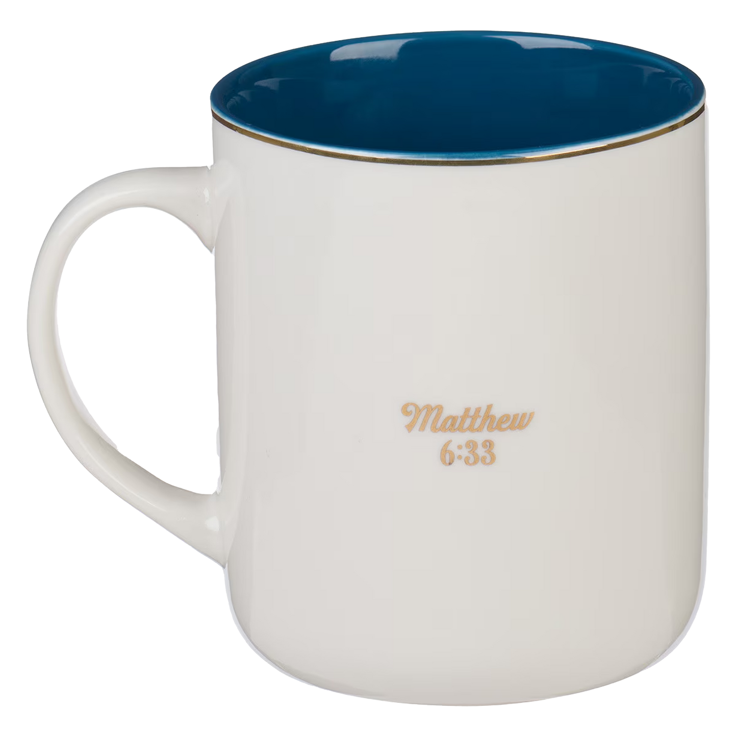 The Kingdom of God Blue Ceramic Coffee Mug - Matthew 6:33