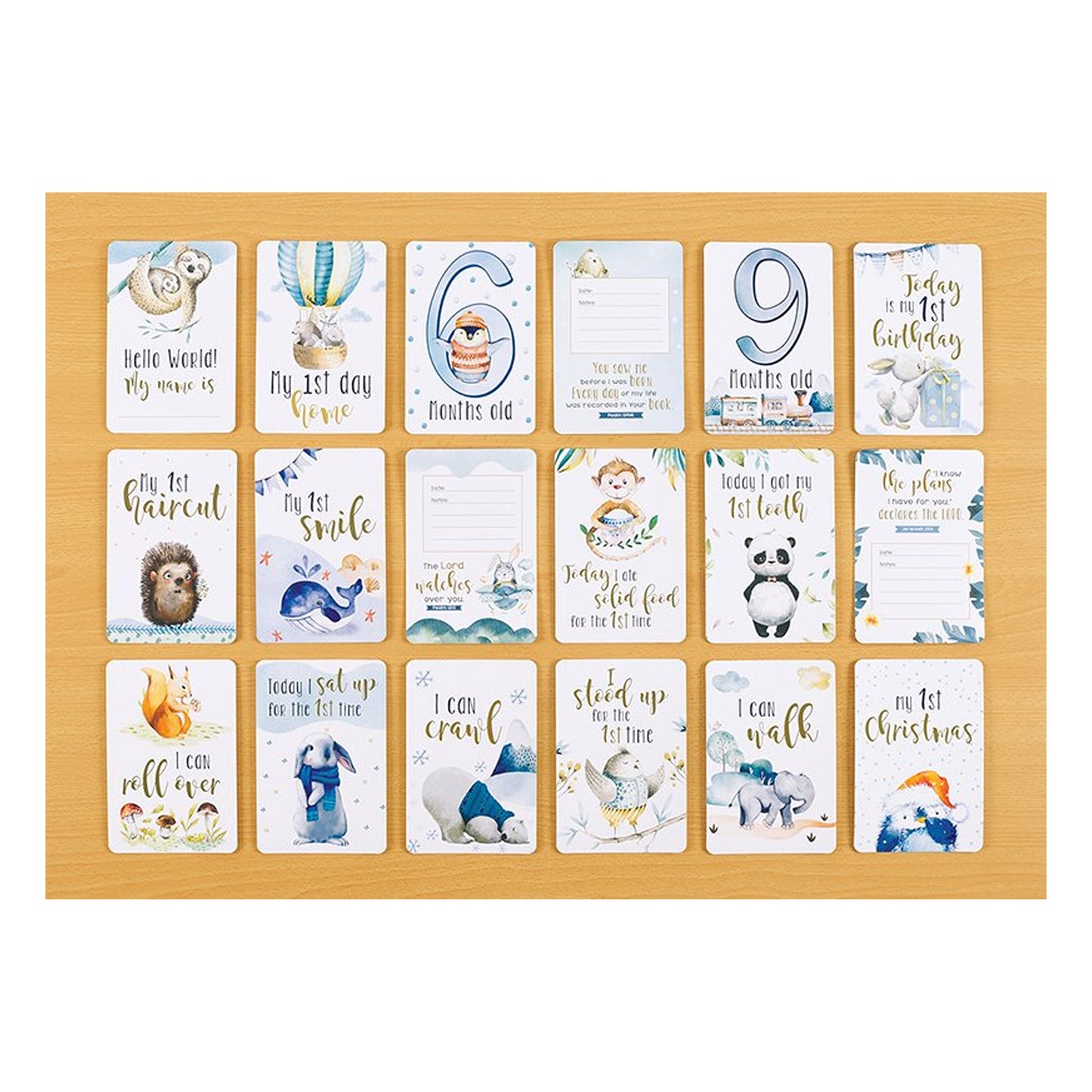 My Baby Boy's Milestone Cards
