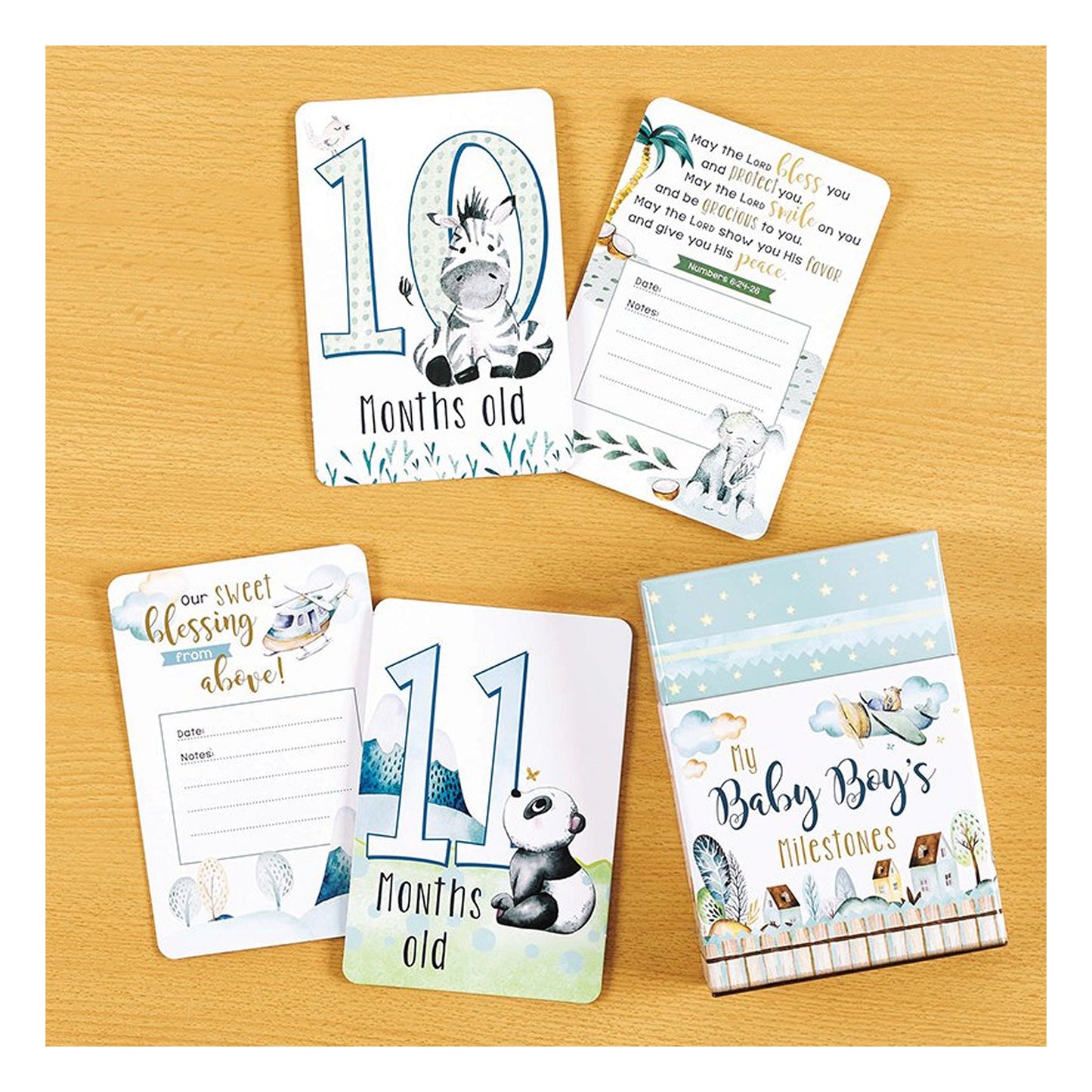 My Baby Boy's Milestone Cards