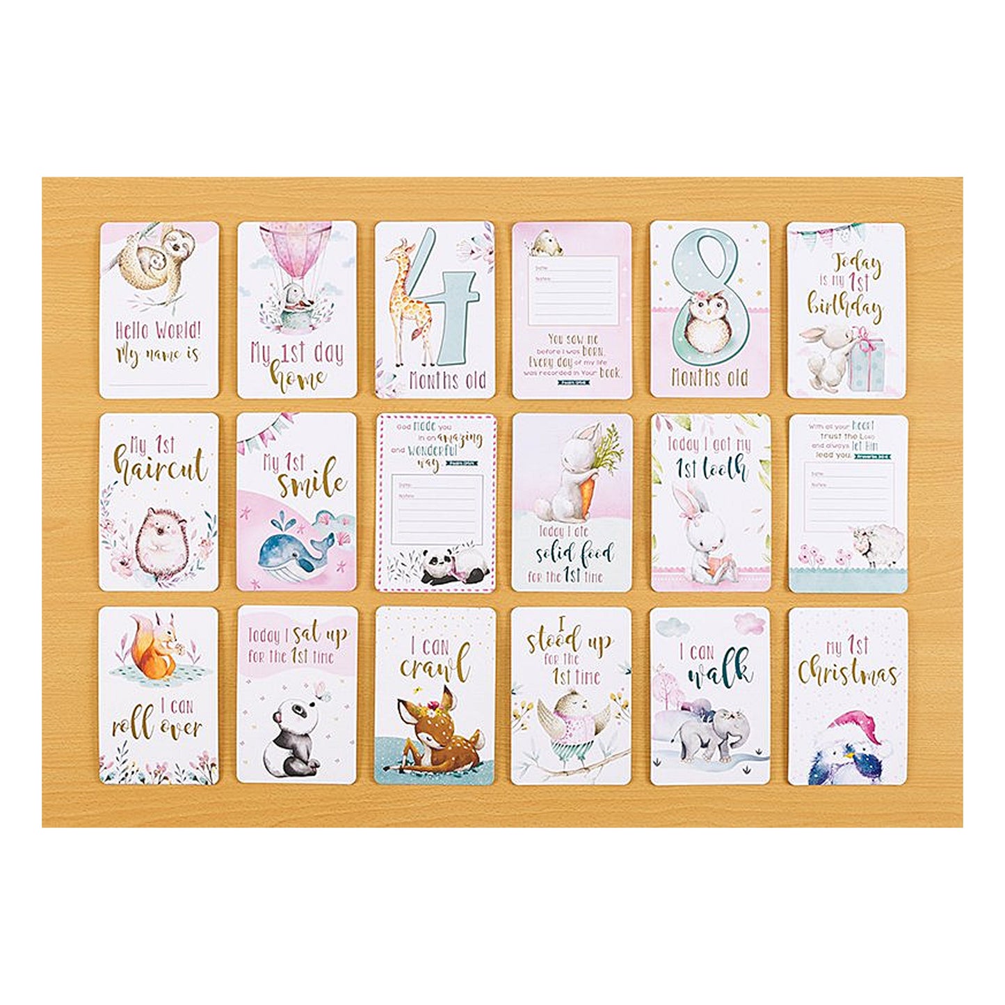 My Baby Girl's Milestone Cards