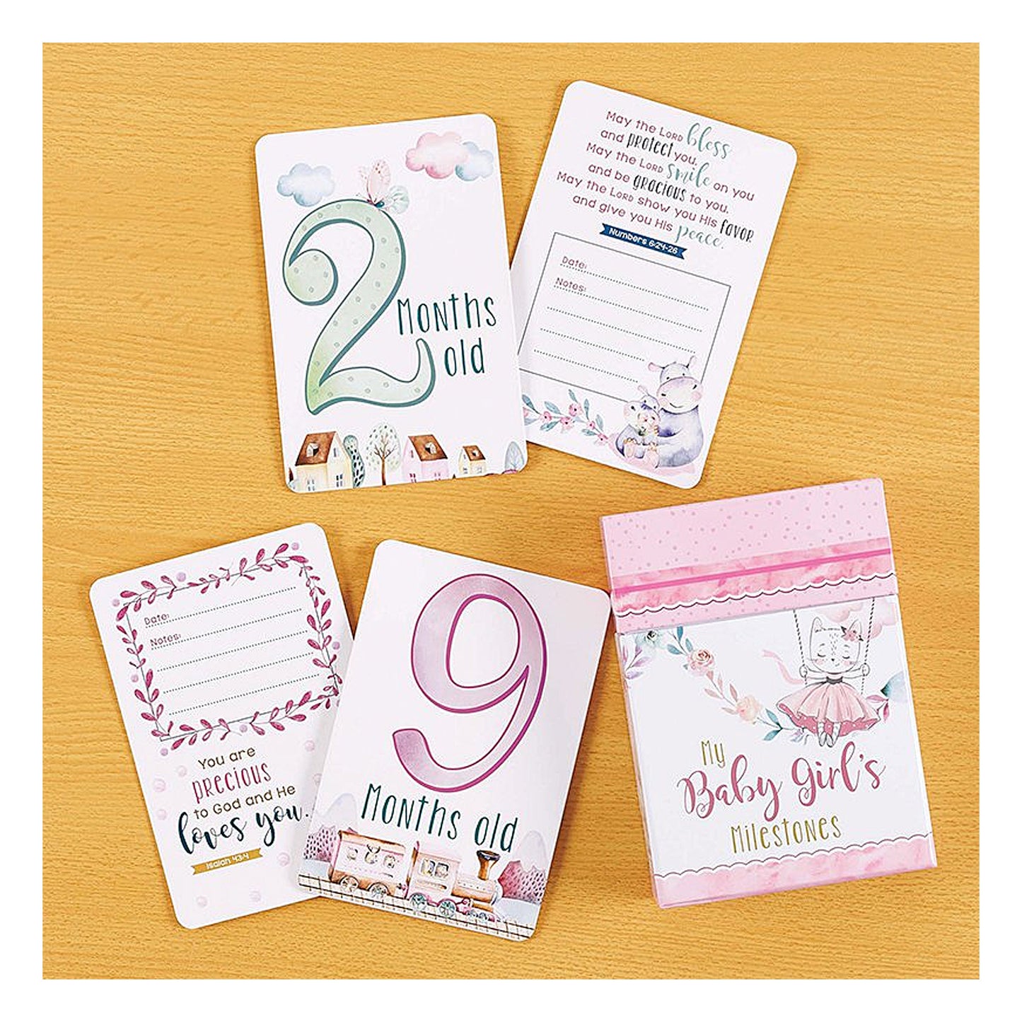 My Baby Girl's Milestone Cards