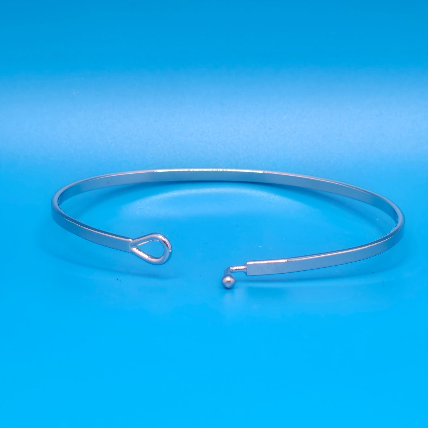 MY ONLY HOPE IS IN YOU Inspirational Message Bracelet Positive Message Engraved Thin Bangle - Jewelry