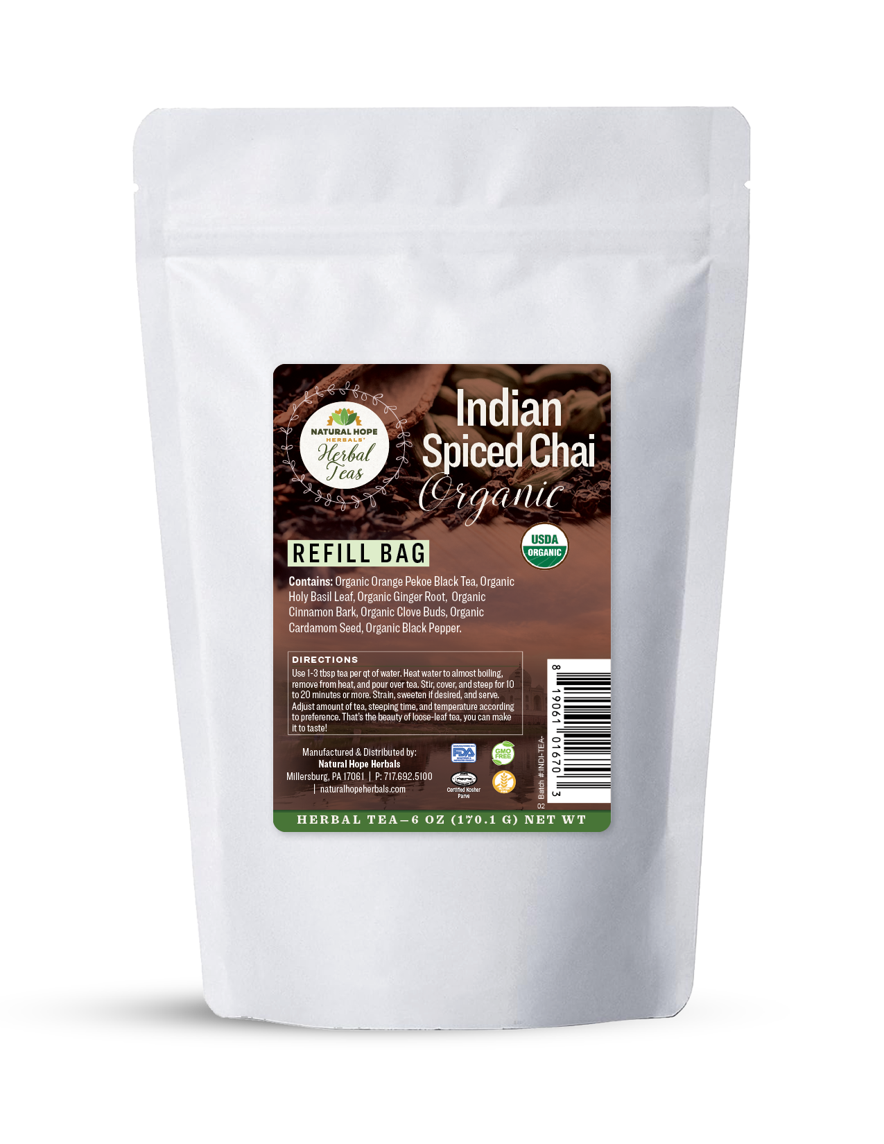 Organic Indian Spiced Chai Tea