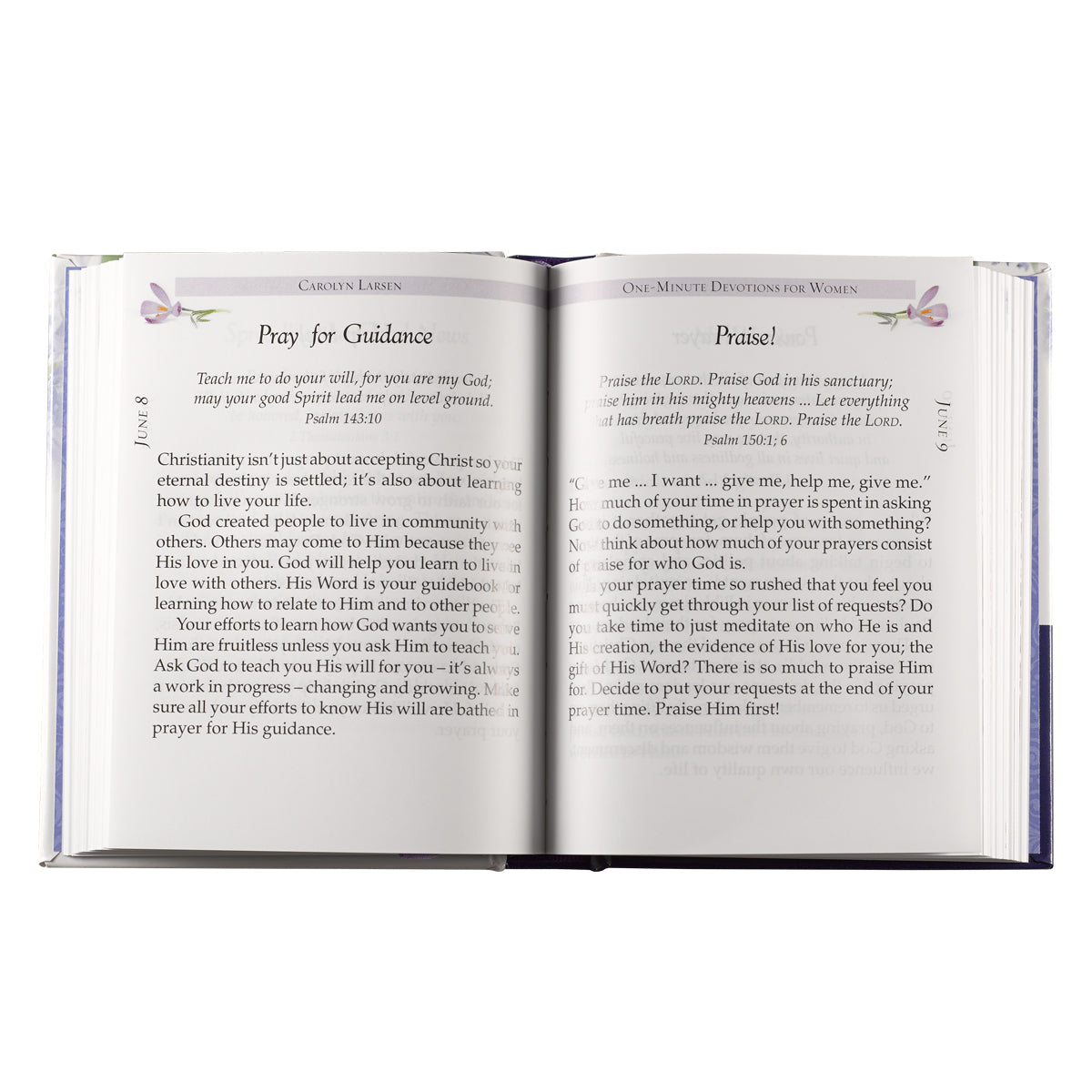 One-Minute Devotions for Women Hardcover By Carolyn Larsen - General Gift Book