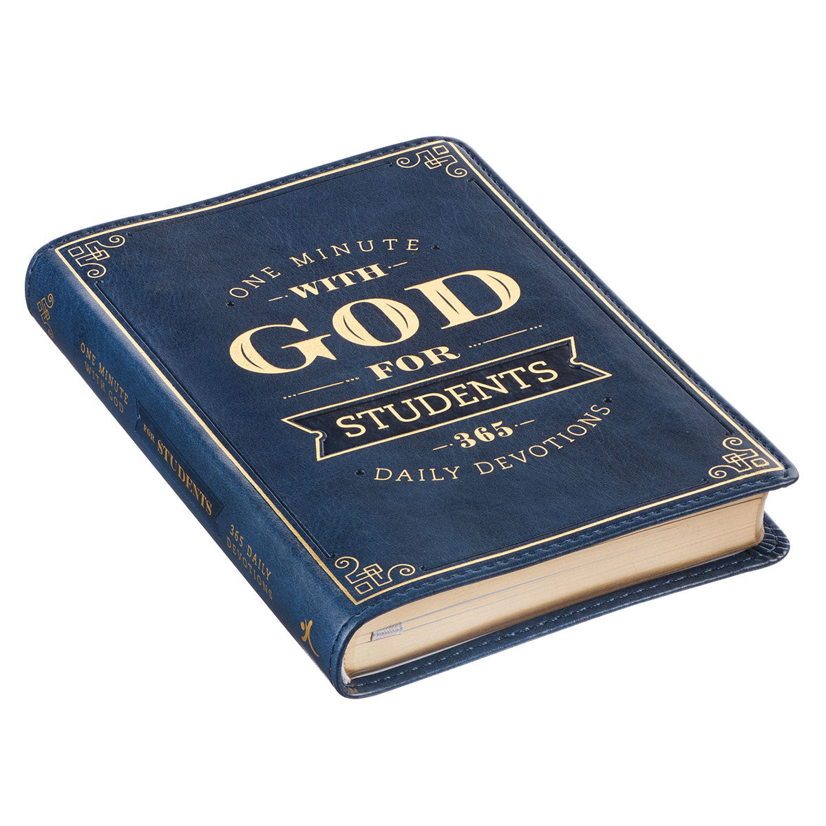 One Minute with God for Students Blue Faux Leather Devotional - BY RONALD A. BEERS, AMY E. MASON, KATHERINE J. BUTLER - General Gift Book