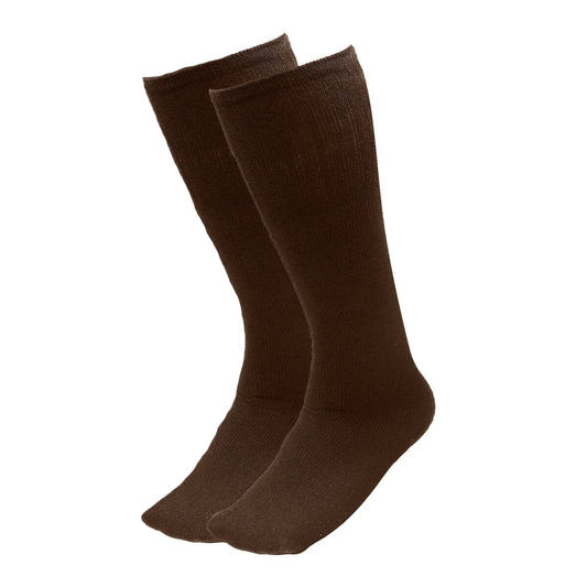 Over The Calf Diabetic Socks!  Sizes 10-13 - Brown 2 Pack (Brown)