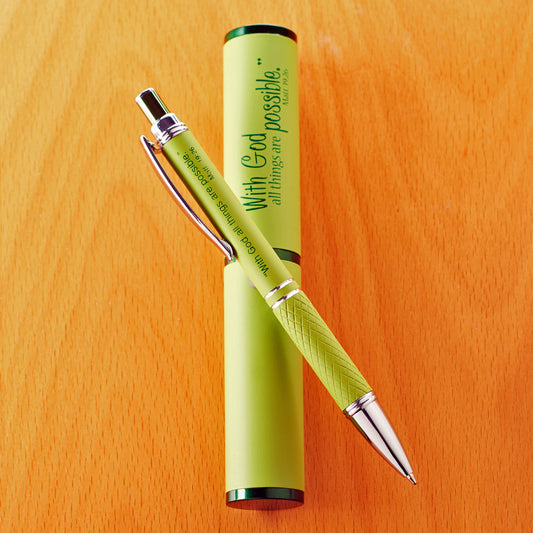 Pen -  "With God All Things Are Possible." Matt. 19:26
